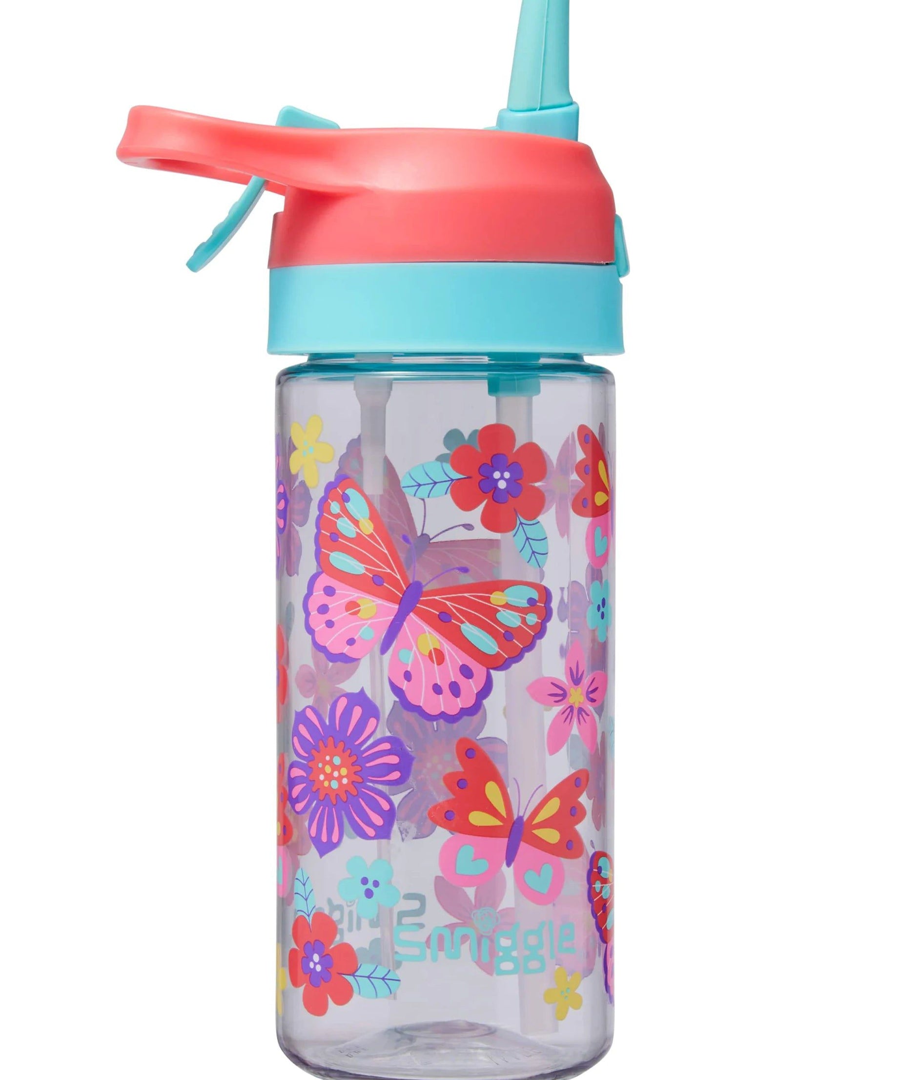 Smiggle - Hali Junior Su Püskürtmeli Otomatik Pipetli 440ML Suluk-Dinossi