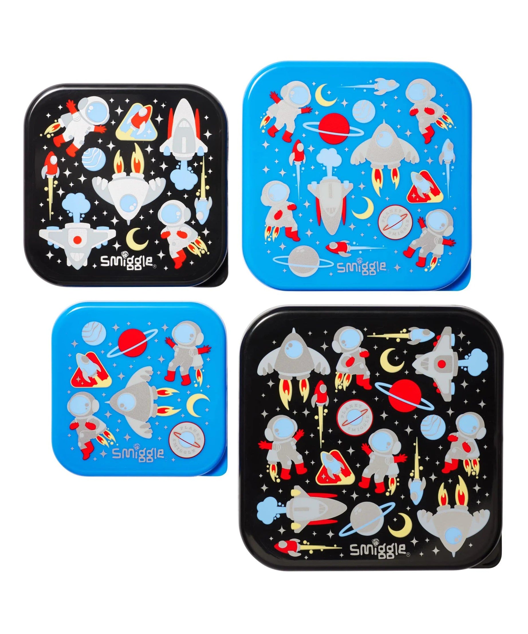 Smiggle - Lets Play 4lü Yemek ve Beslenme BPAsız Kapları-Dinossi