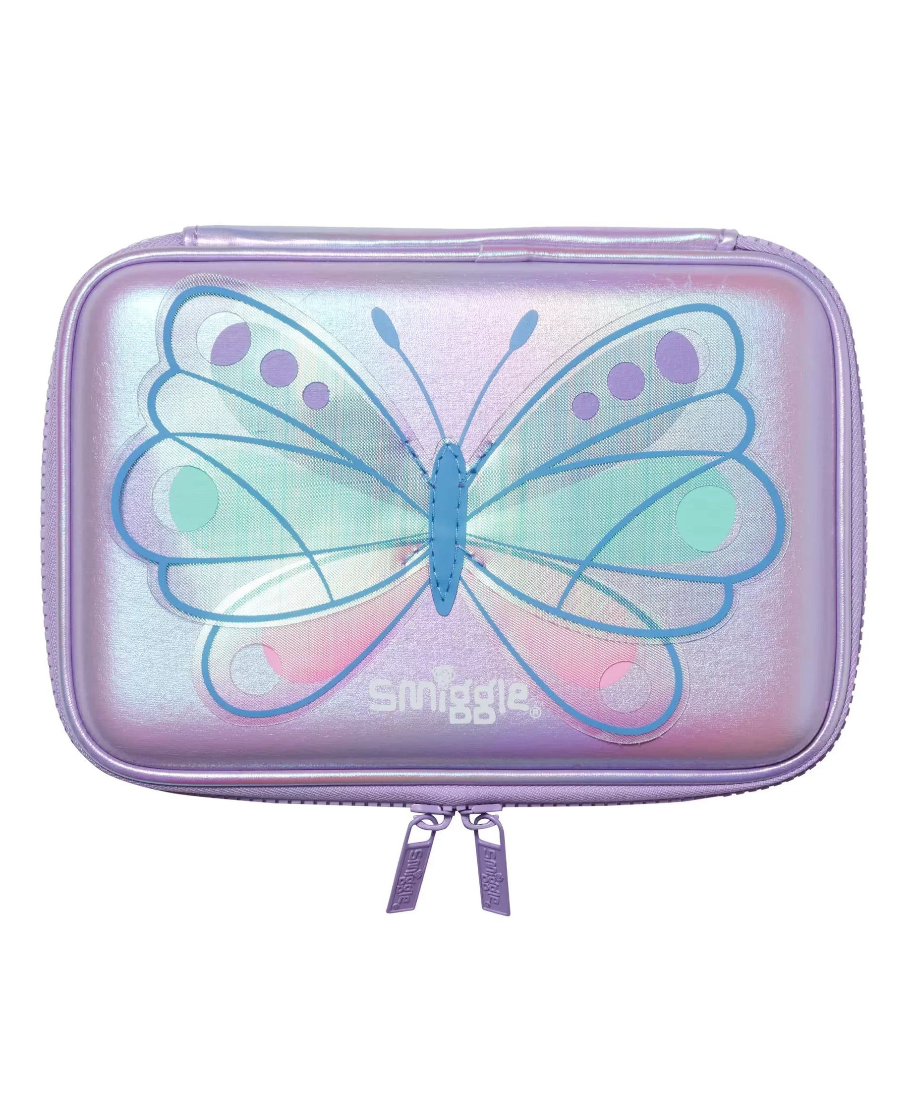 Smiggle - Flutter Hardtop Kelebek Kalem Kutusu-Dinossi