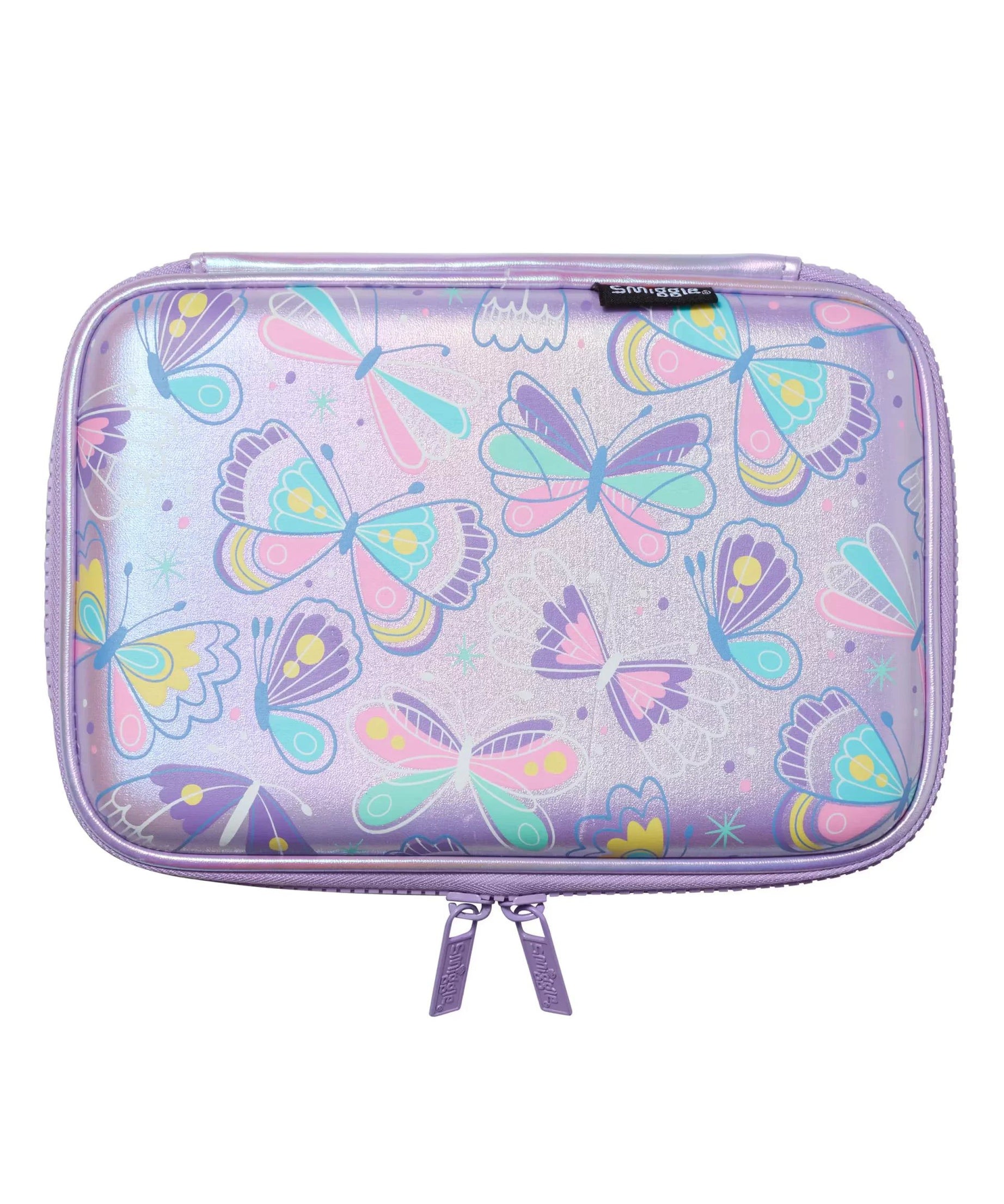Smiggle - Flutter Hardtop Kelebek Kalem Kutusu-Dinossi