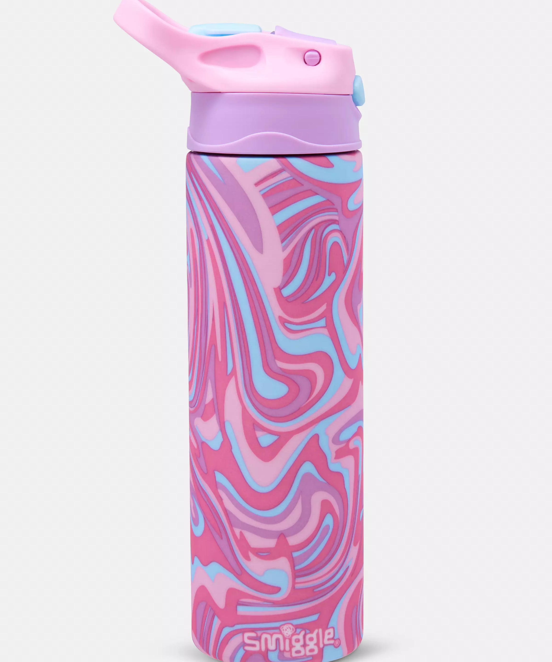 Smiggle - Yalıtımlı Paslanmaz Çelik Flip Matara - Dinossi