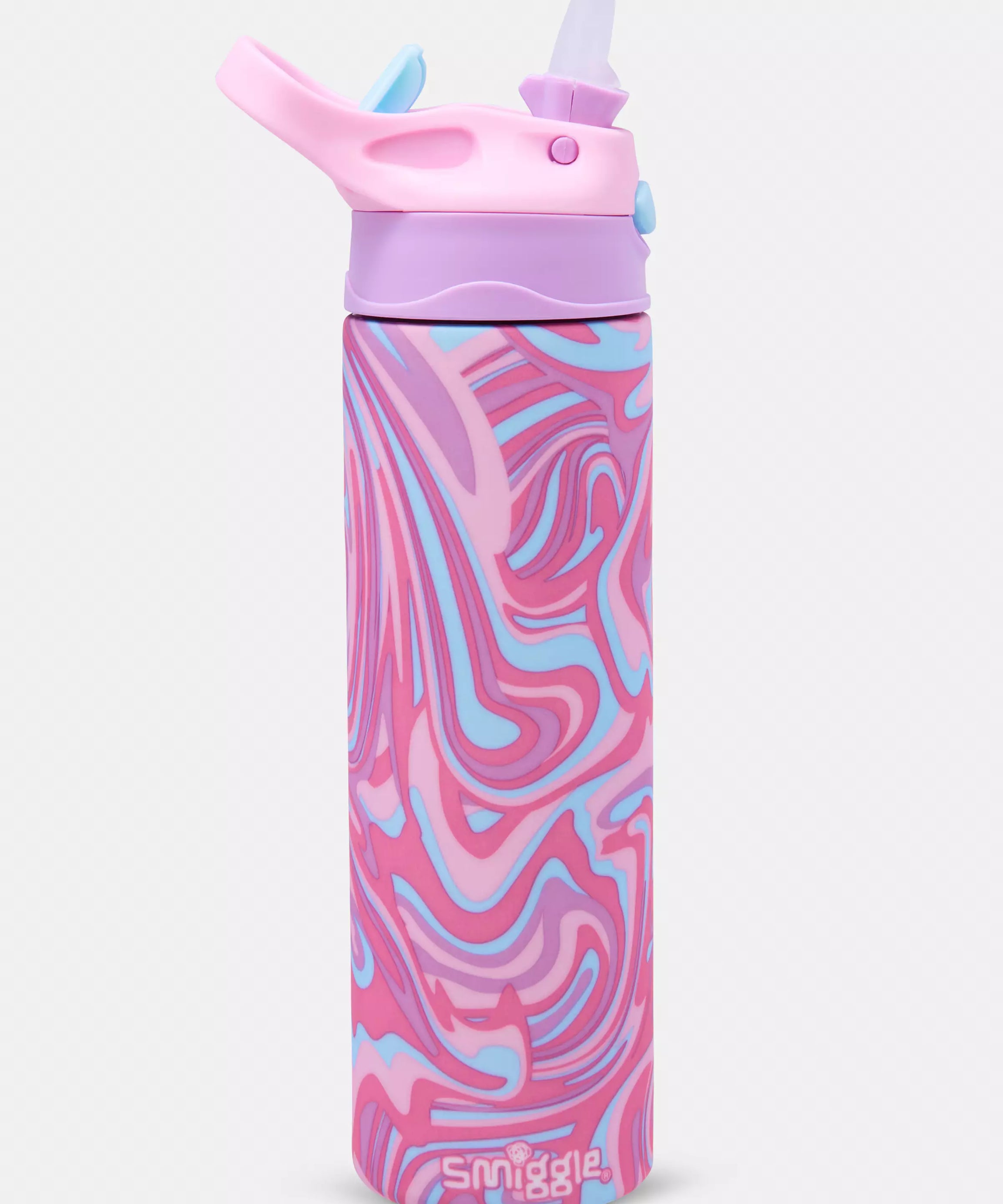 Smiggle - Yalıtımlı Paslanmaz Çelik Flip Matara - Dinossi