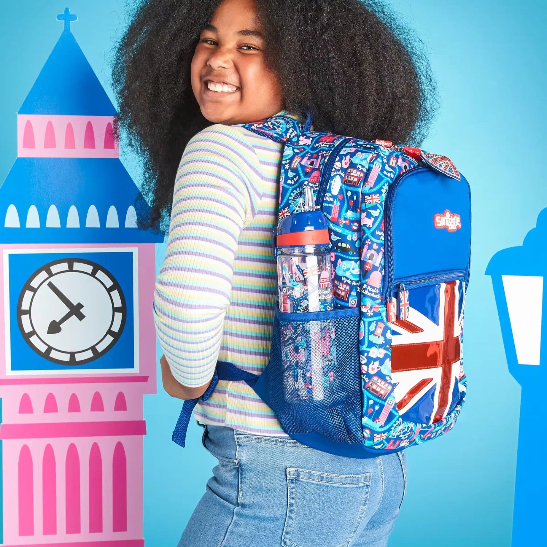 Smiggle - Little London Klasik Sırt Çantası-Dinossi