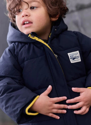 Bonton - Cappotto per neonato Parker | Blu navy