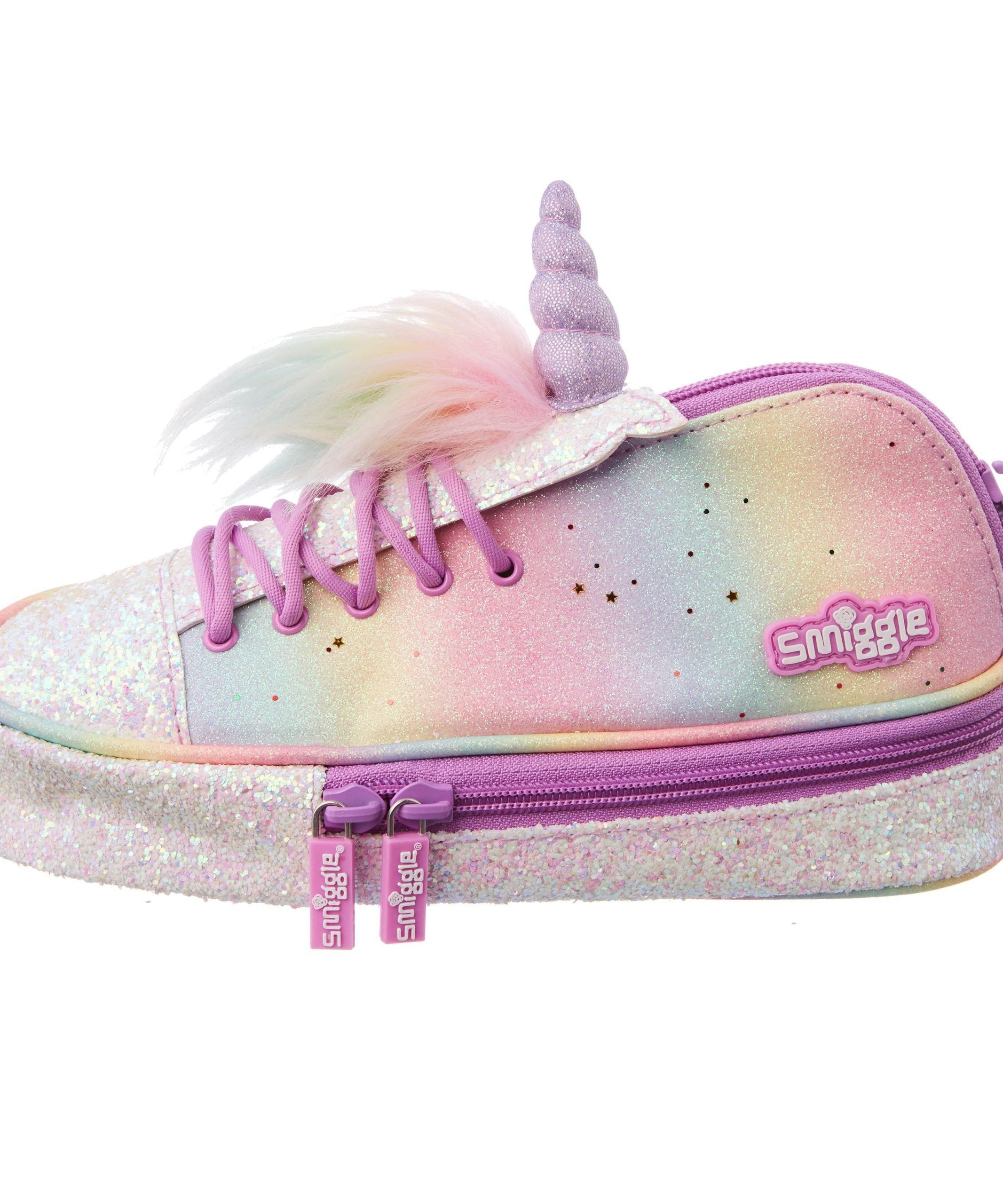 Smiggle - Spor Ayakkabı Unicorn Boynuzlu Kalem Kutusu-Dinossi