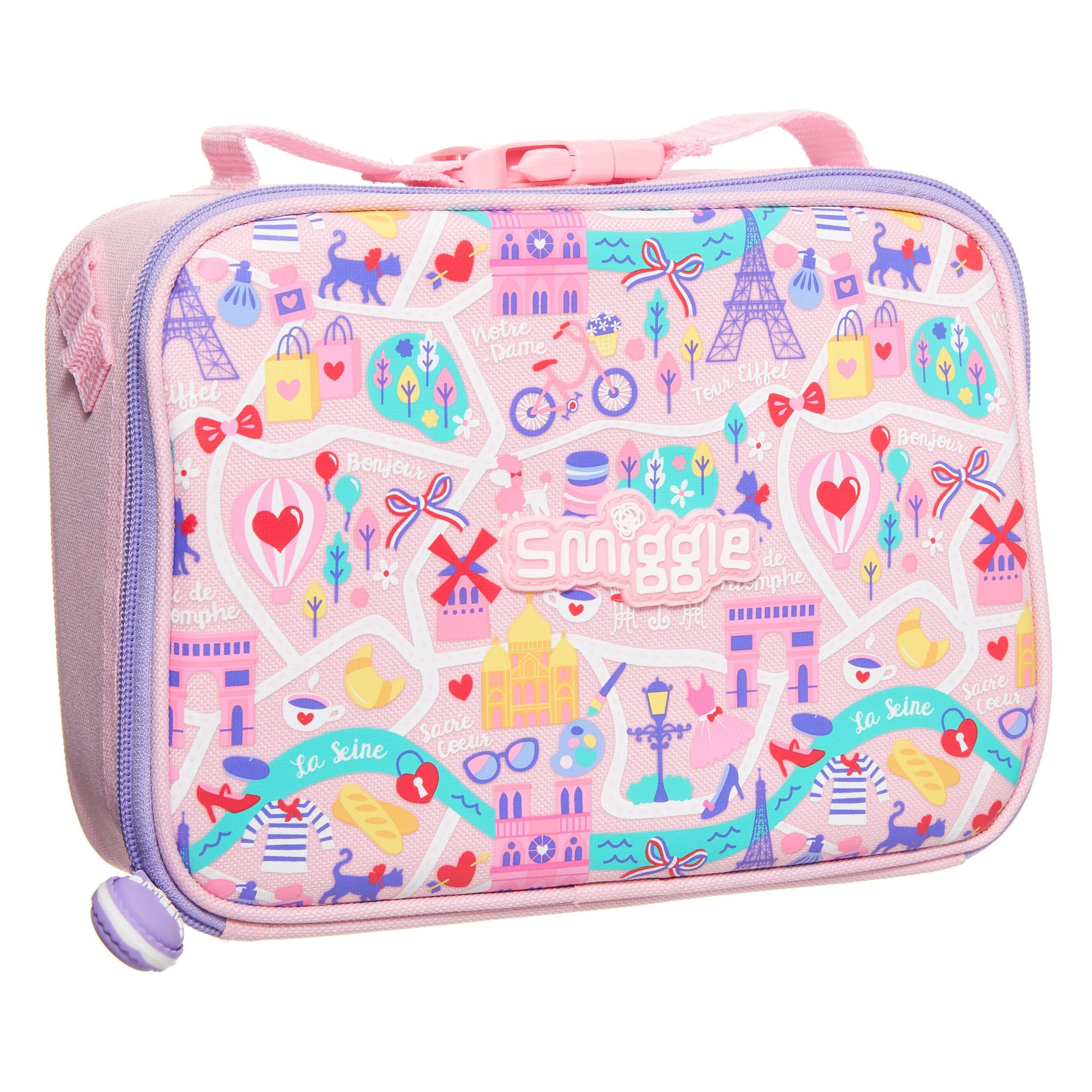 Smiggle - Sırt Çantasına Takılabilir Öğlen Beslenme Çantası-Dinossi