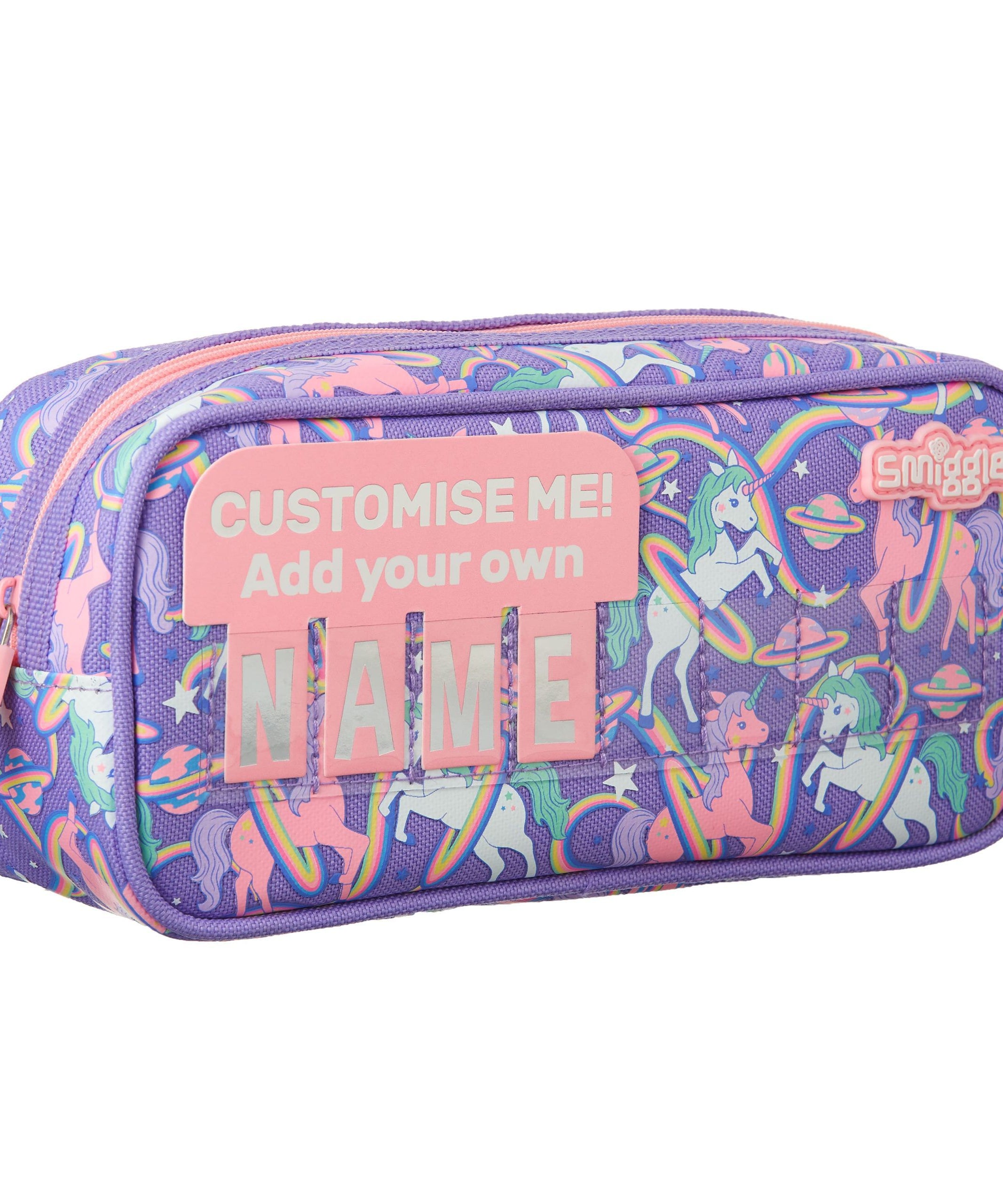 Smiggle - Plus Cruiser İsimlikli Tek Gözlü Kalem Kutusu-Dinossi