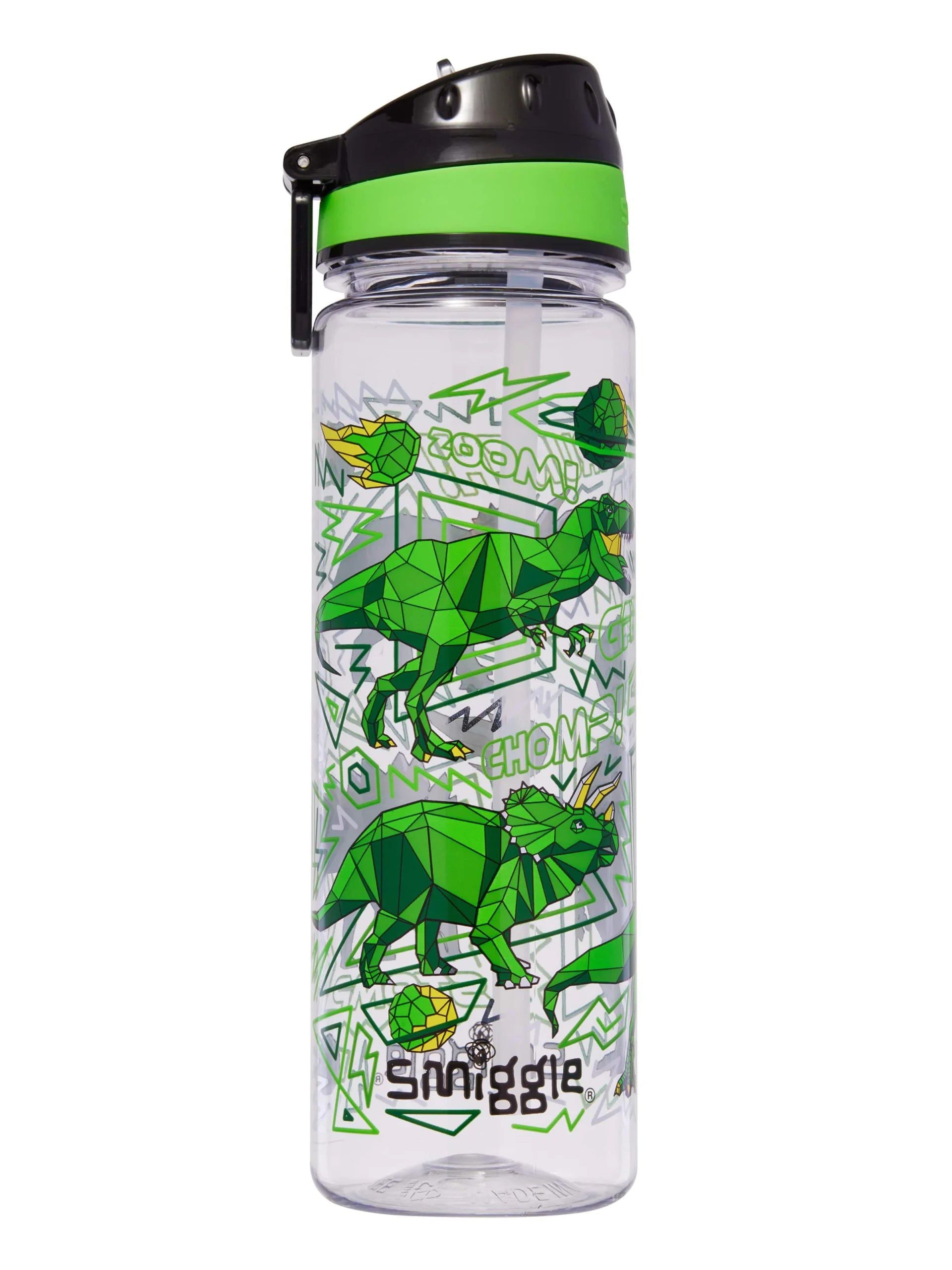 Smiggle - Wild Side 650ML Pipetli BPAsız Suluk-Dinossi