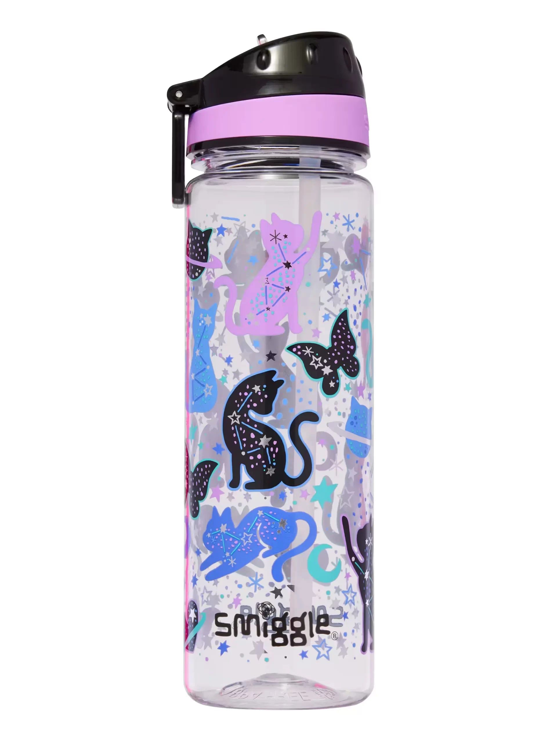 Smiggle - Wild Side 650ML Pipetli BPA&apos;sız Suluk-Dinossi
