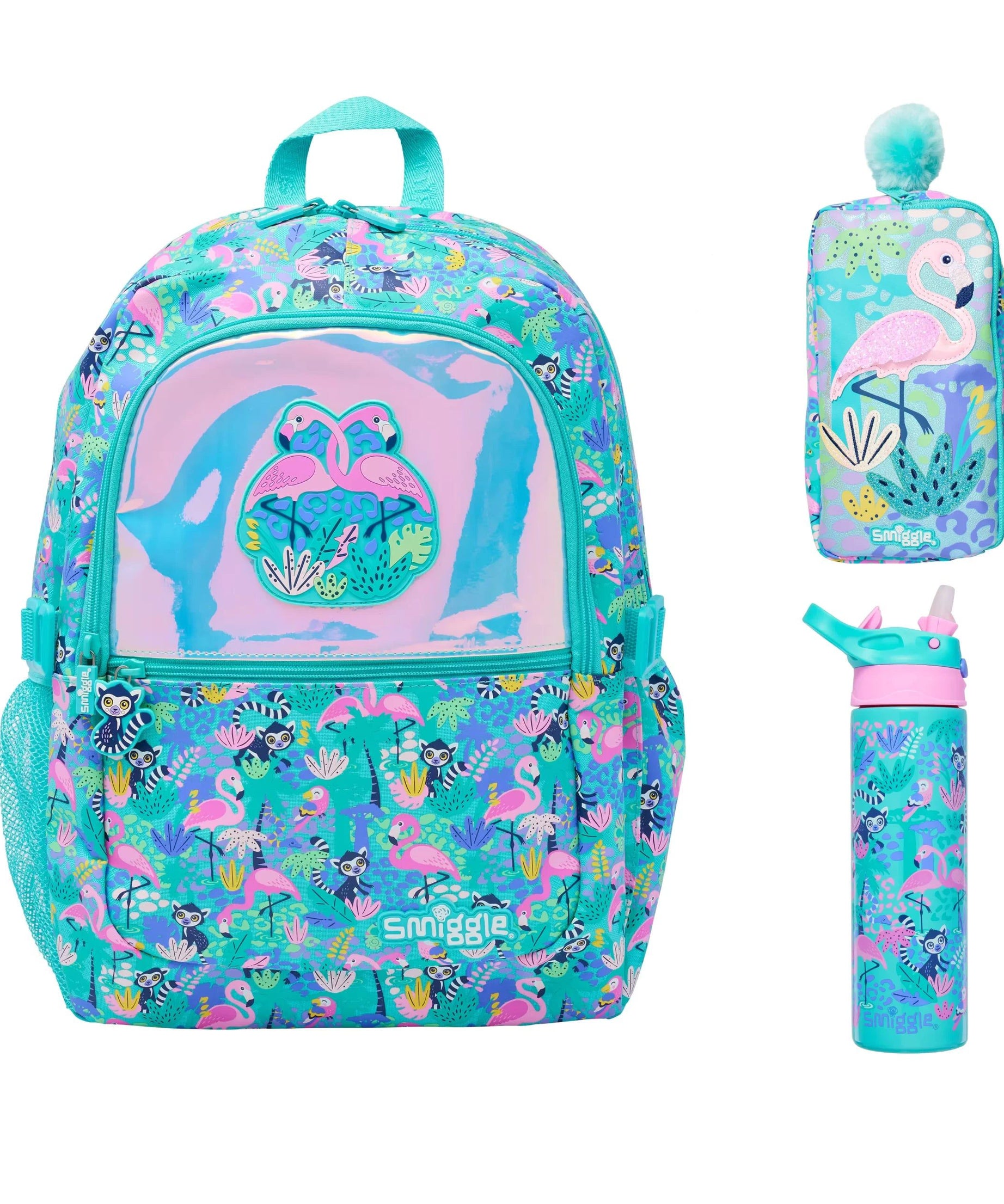 Smiggle - Wild Side 3'lü Okul Çanta Seti-Dinossi