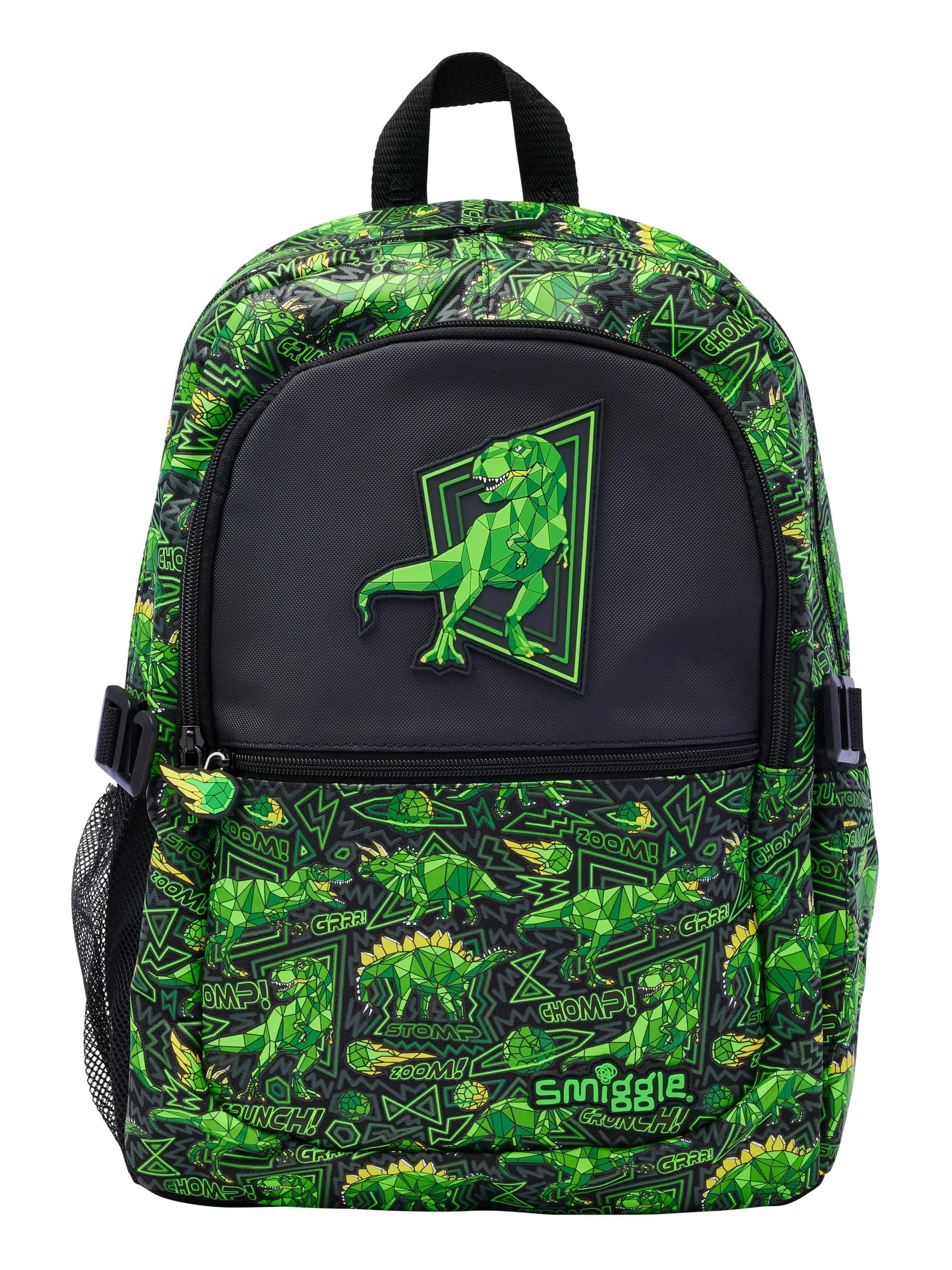 Smiggle - Wild Side 3lü Okul Çanta Seti-Dinossi