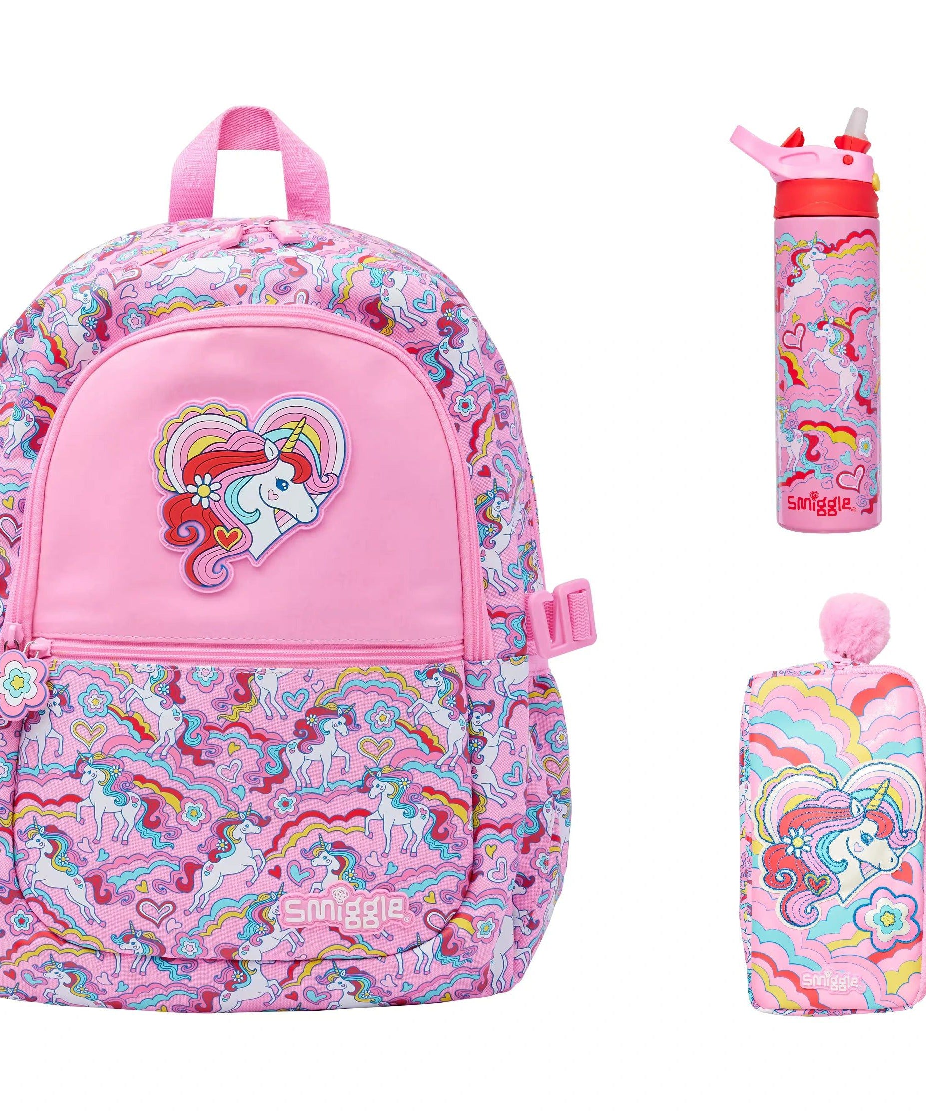 Smiggle - Wild Side 3'lü Okul Çanta Seti-Dinossi