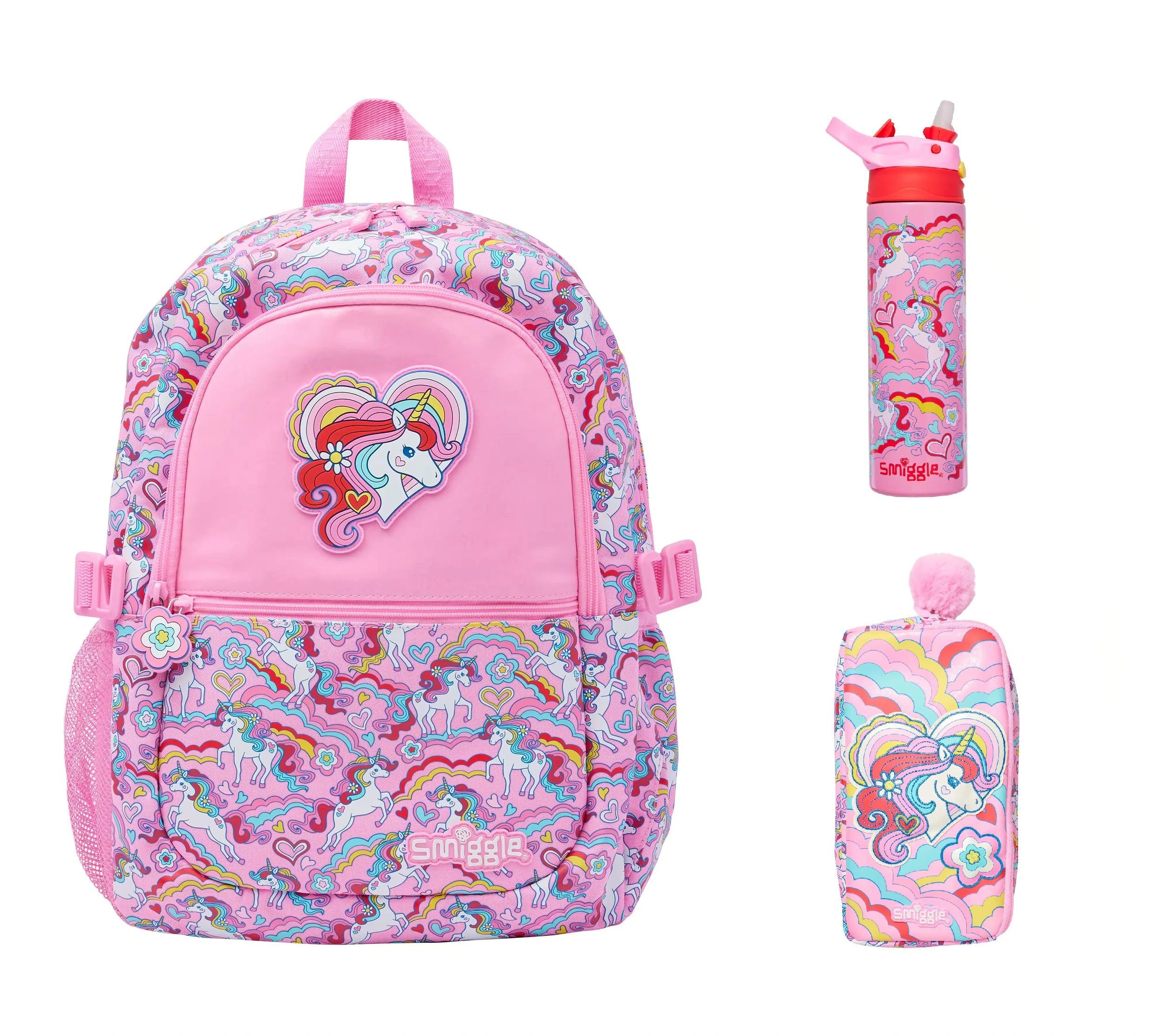 Smiggle - Wild Side 3'lü Okul Çanta Seti-Dinossi