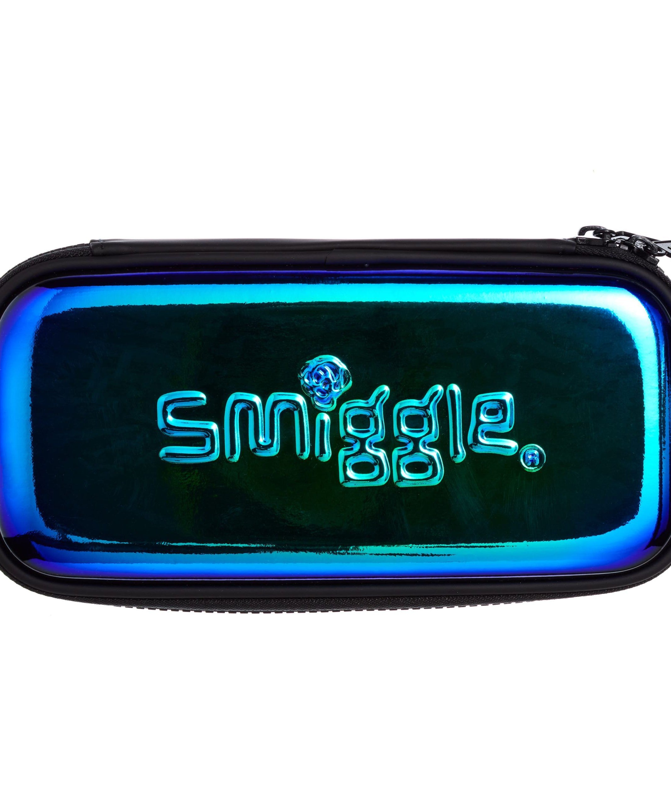 Smiggle - 3D Kabartmalı Hardtop Spesh Siyah Küçük Kalem Kutusu-Dinossi