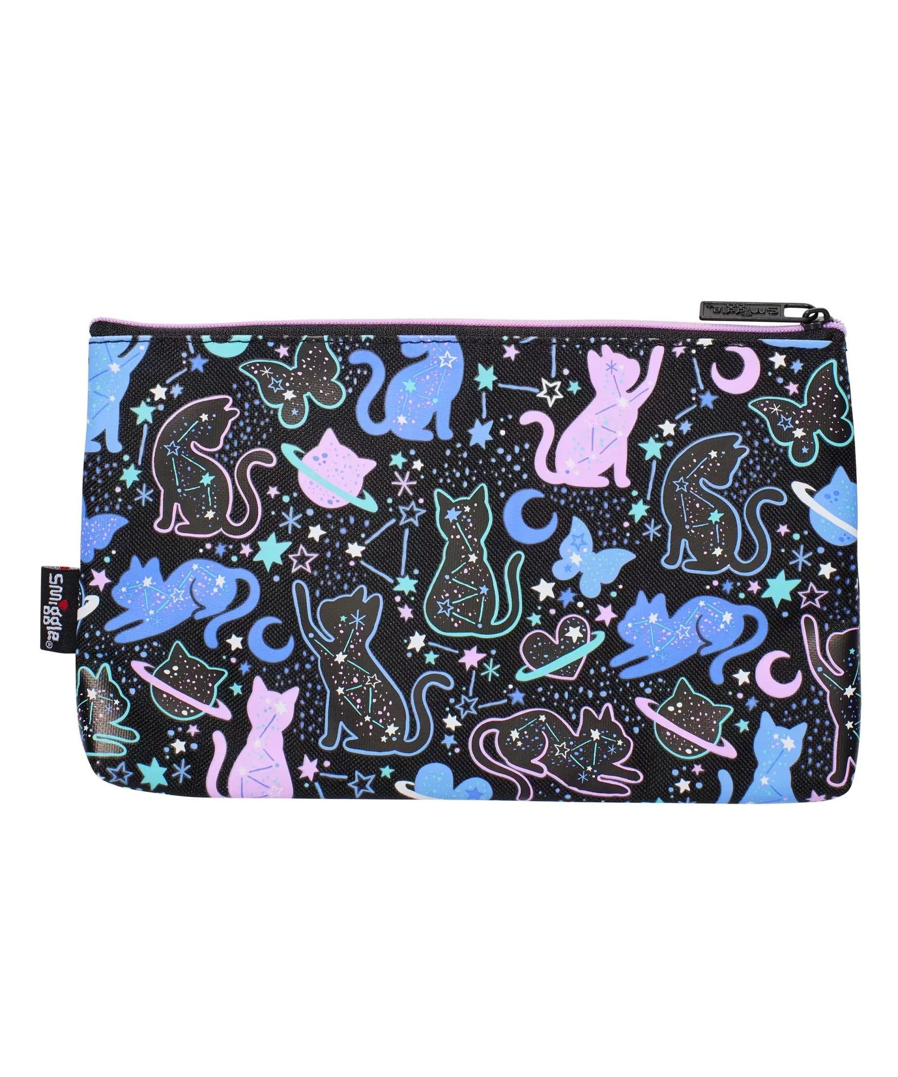 Smiggle - Wild Side Portföy Çantası ve Kalem Kutusu-Dinossi