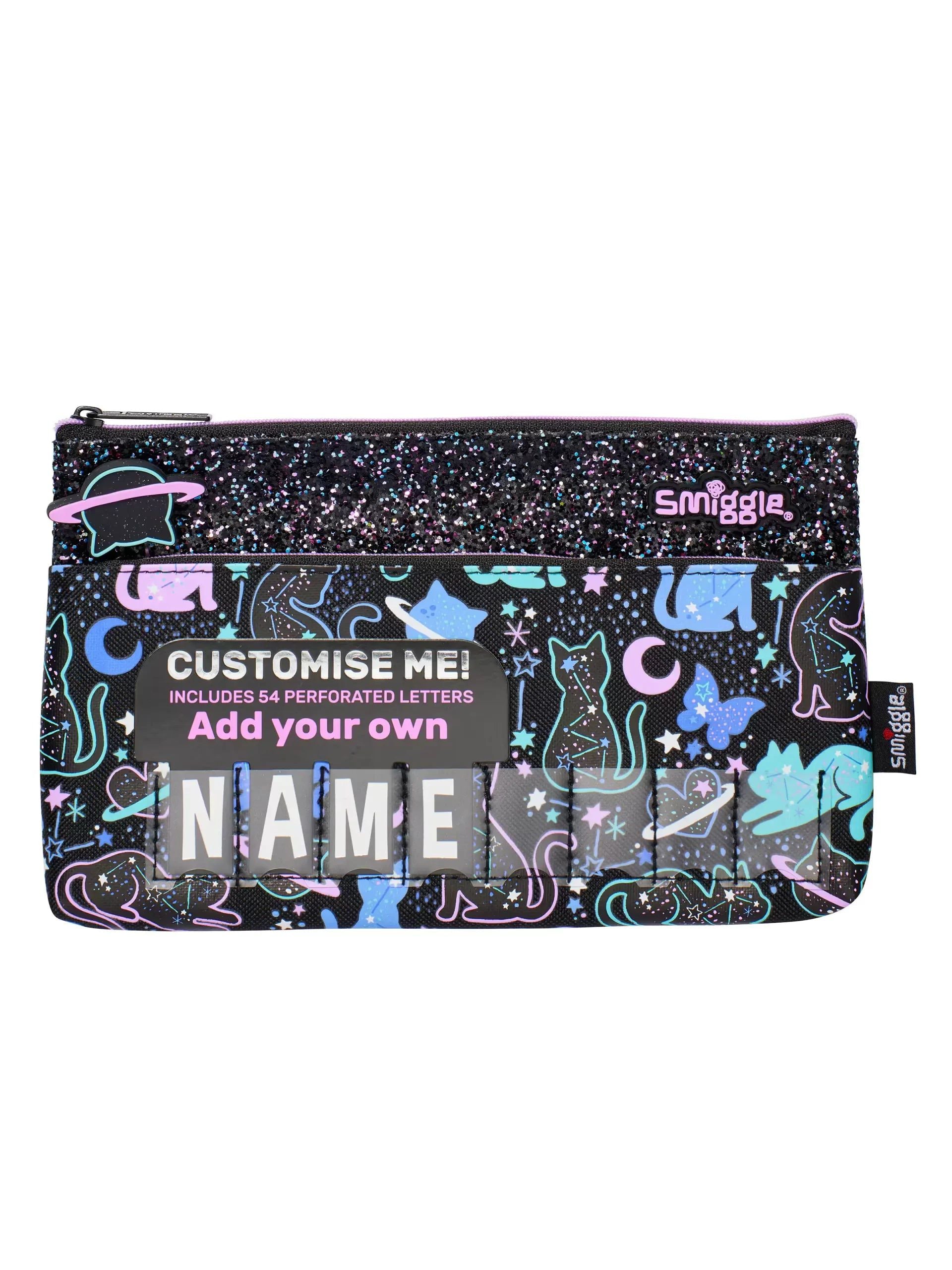 Smiggle - Wild Side Portföy Çantası ve Kalem Kutusu-Dinossi