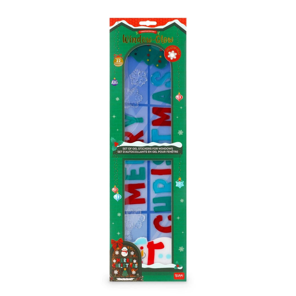 Legami - Seti Gel Window Stickers - Windo-Glow - Büyük