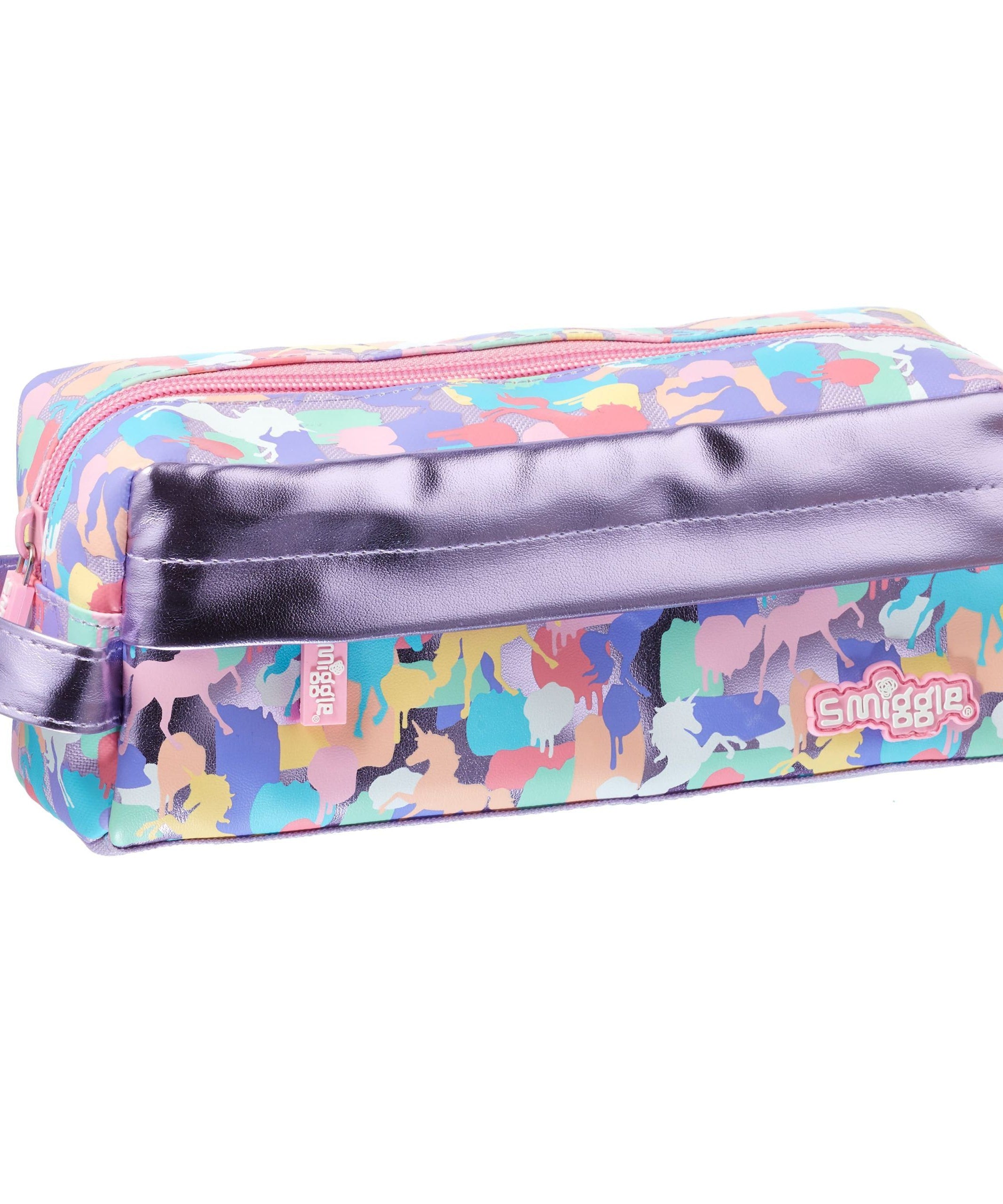 Smiggle - Illusion Tek Gözlü Kalem Kutusu-Dinossi