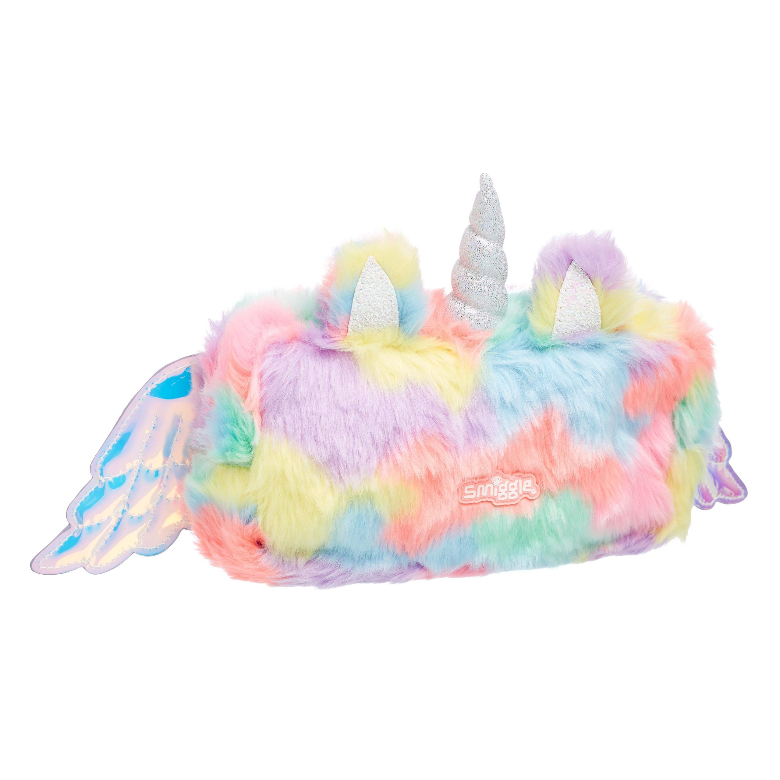 Smiggle - Dreamer Fluffy Kanatlı Kalem Kutusu-Dinossi