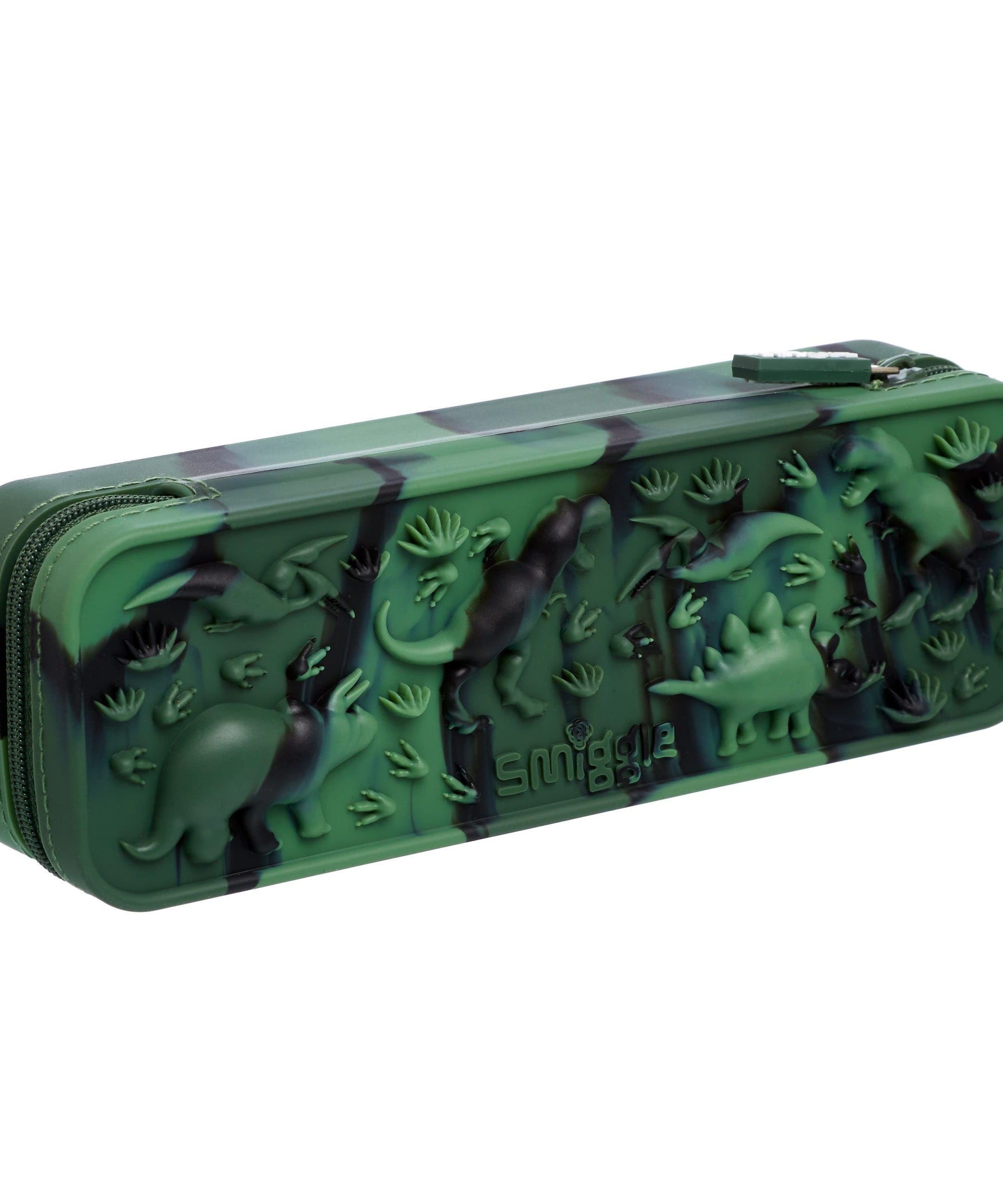 Smiggle - Swirl Silikon Kalem Kutusu-Dinossi