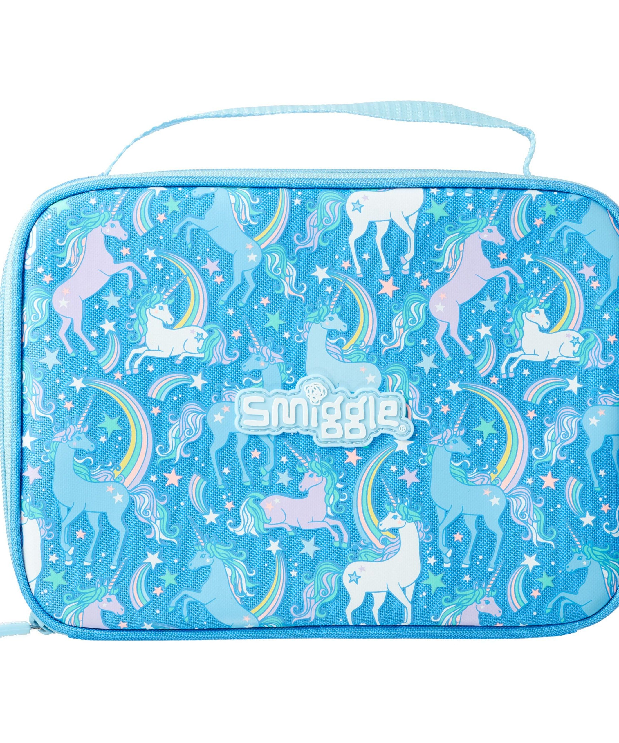 Smiggle - Neat Mavi Unicornlar Beslenme Çantası-Dinossi