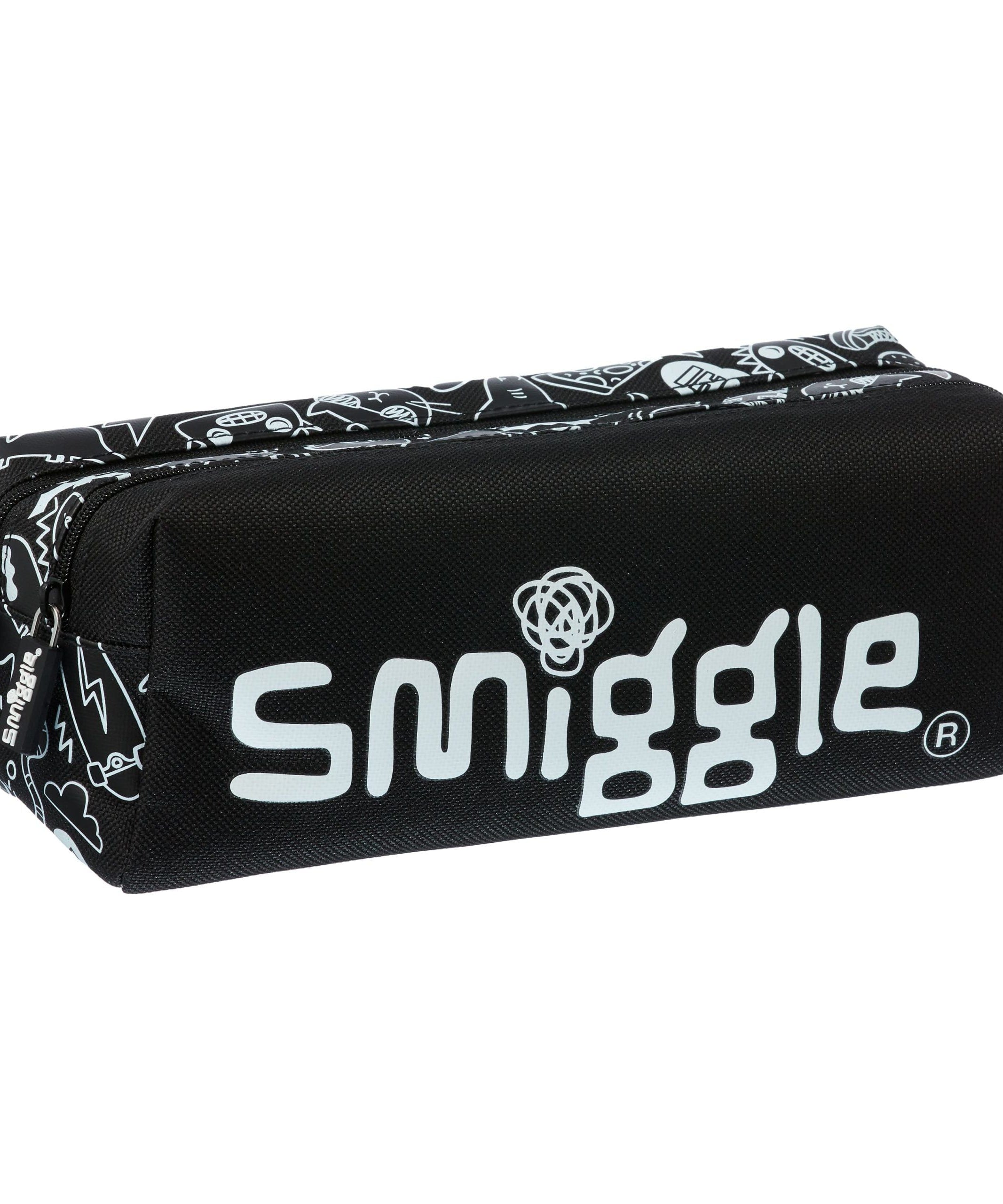 Smiggle - Neat İki Gözlü Kalem Kutusu-Dinossi