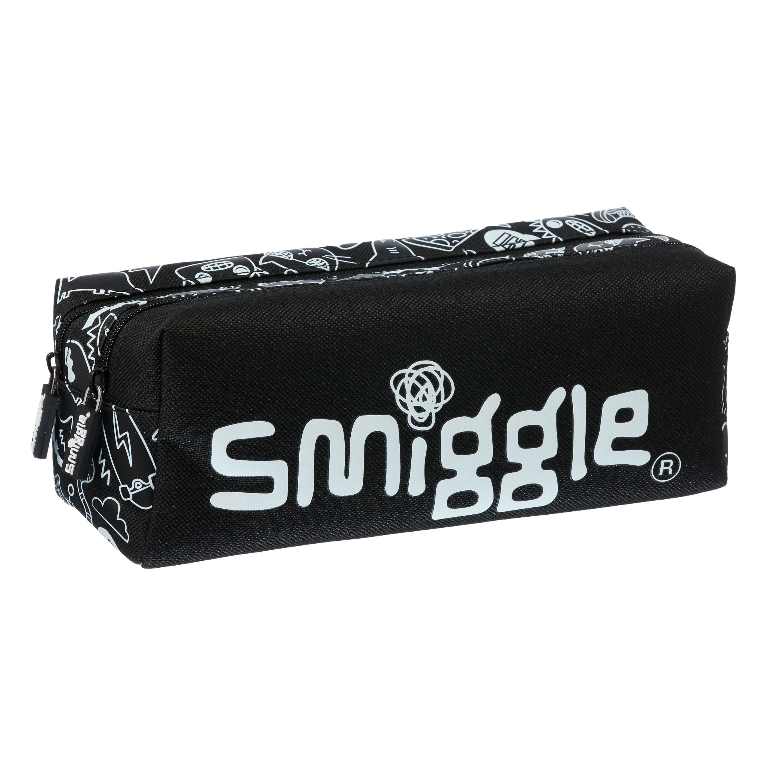 Smiggle - Neat İki Gözlü Kalem Kutusu-Dinossi