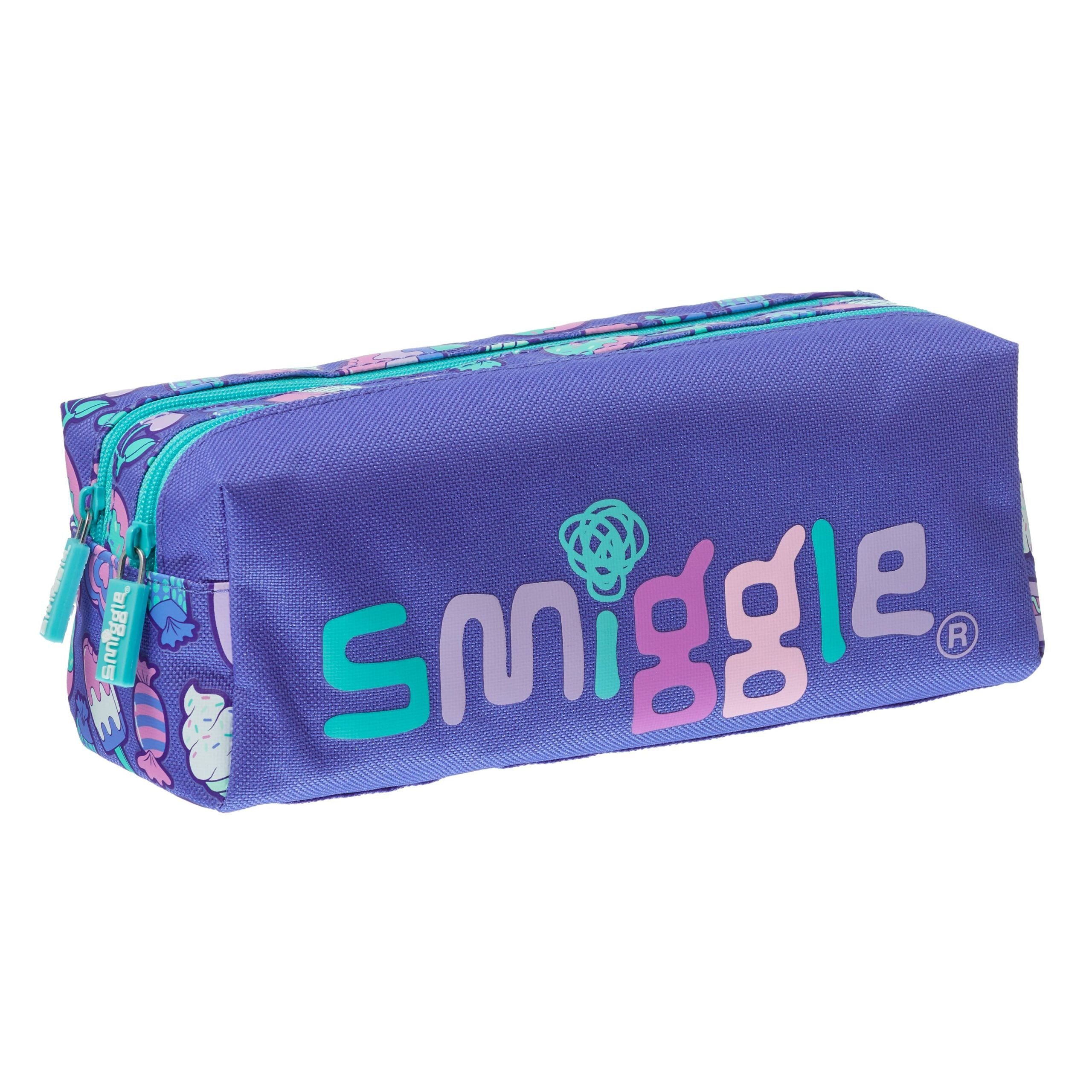 Smiggle - Neat İki Gözlü Kalem Kutusu-Dinossi
