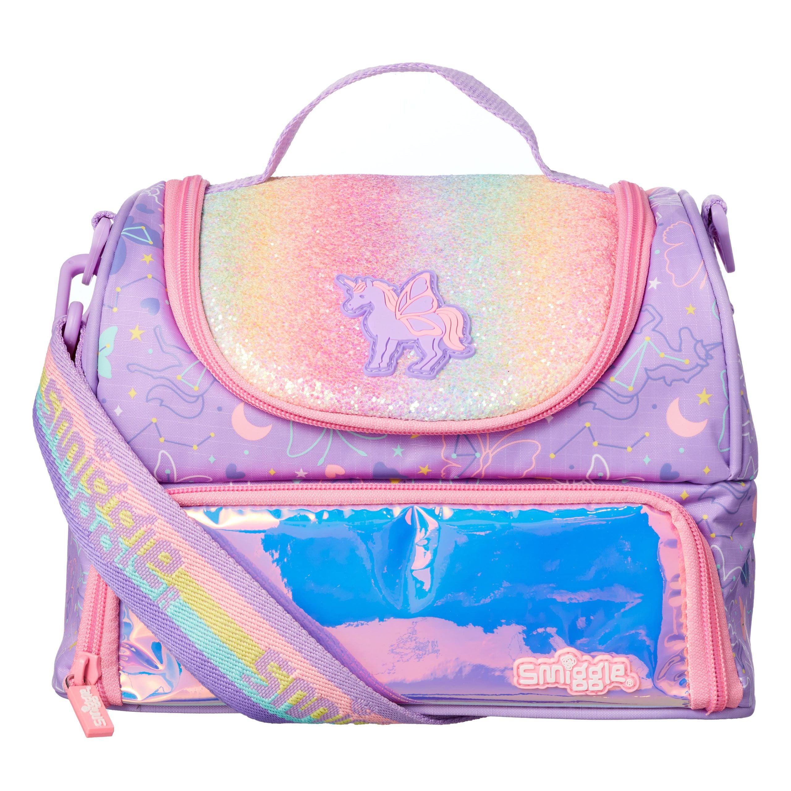 Smiggle - Sky Çift Katlı Unicorn Öğle Yemeği Kutusu-Dinossi