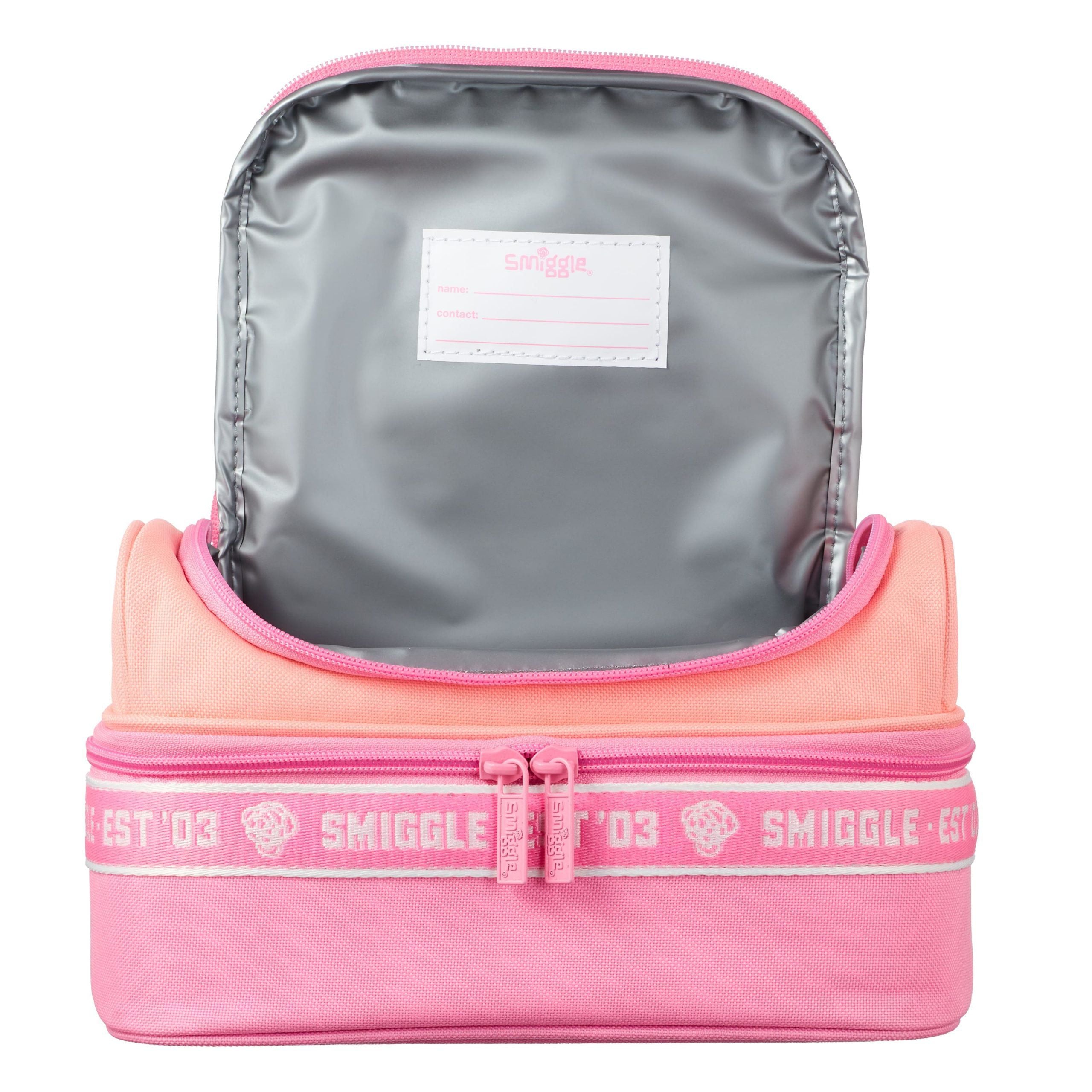 Smiggle - Smiggler Çift Katlı Unicorn Beslenme Çantası-Dinossi