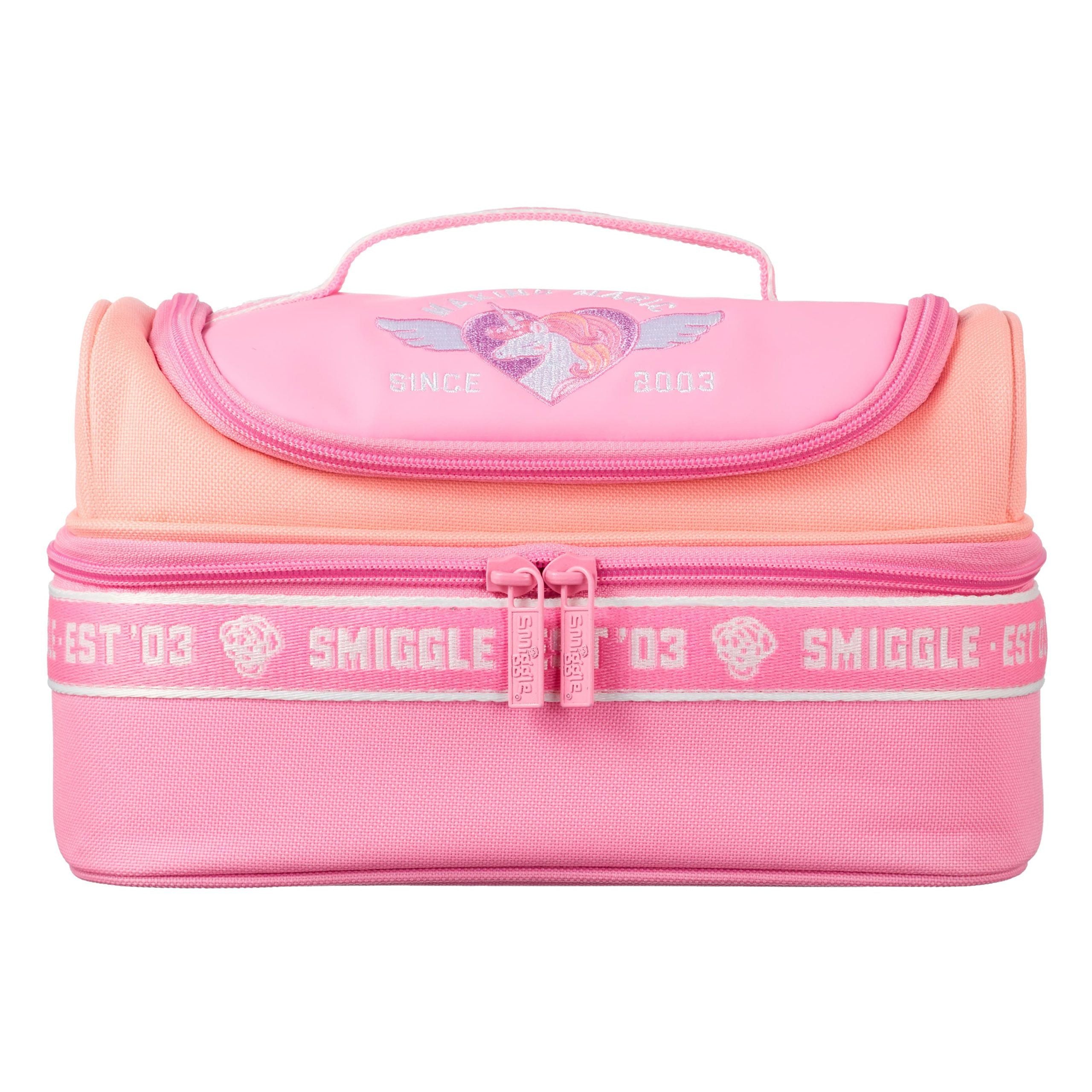 Smiggle - Smiggler Çift Katlı Unicorn Beslenme Çantası-Dinossi