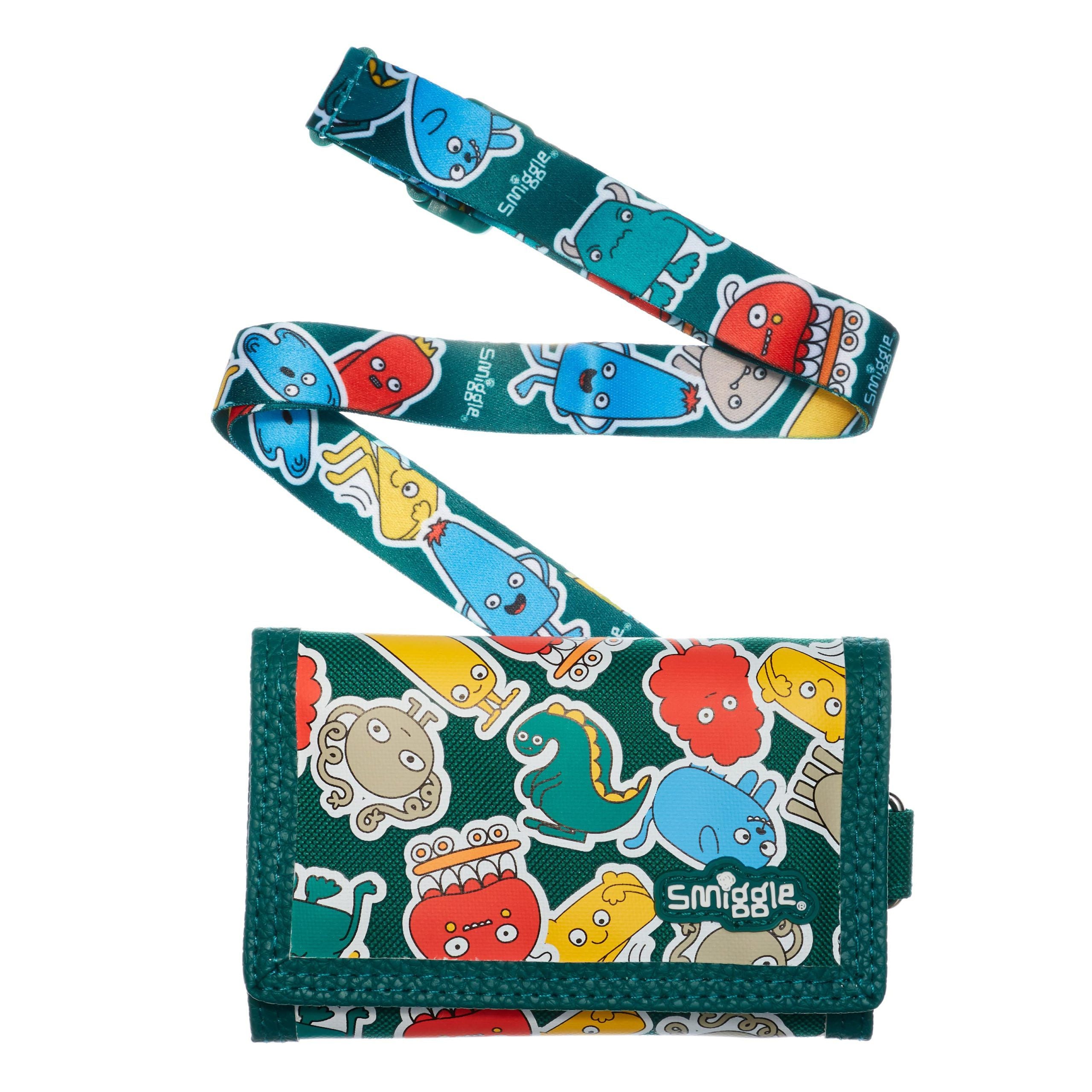 Smiggle - Go Junior Kordon Cüzdanı-Dinossi