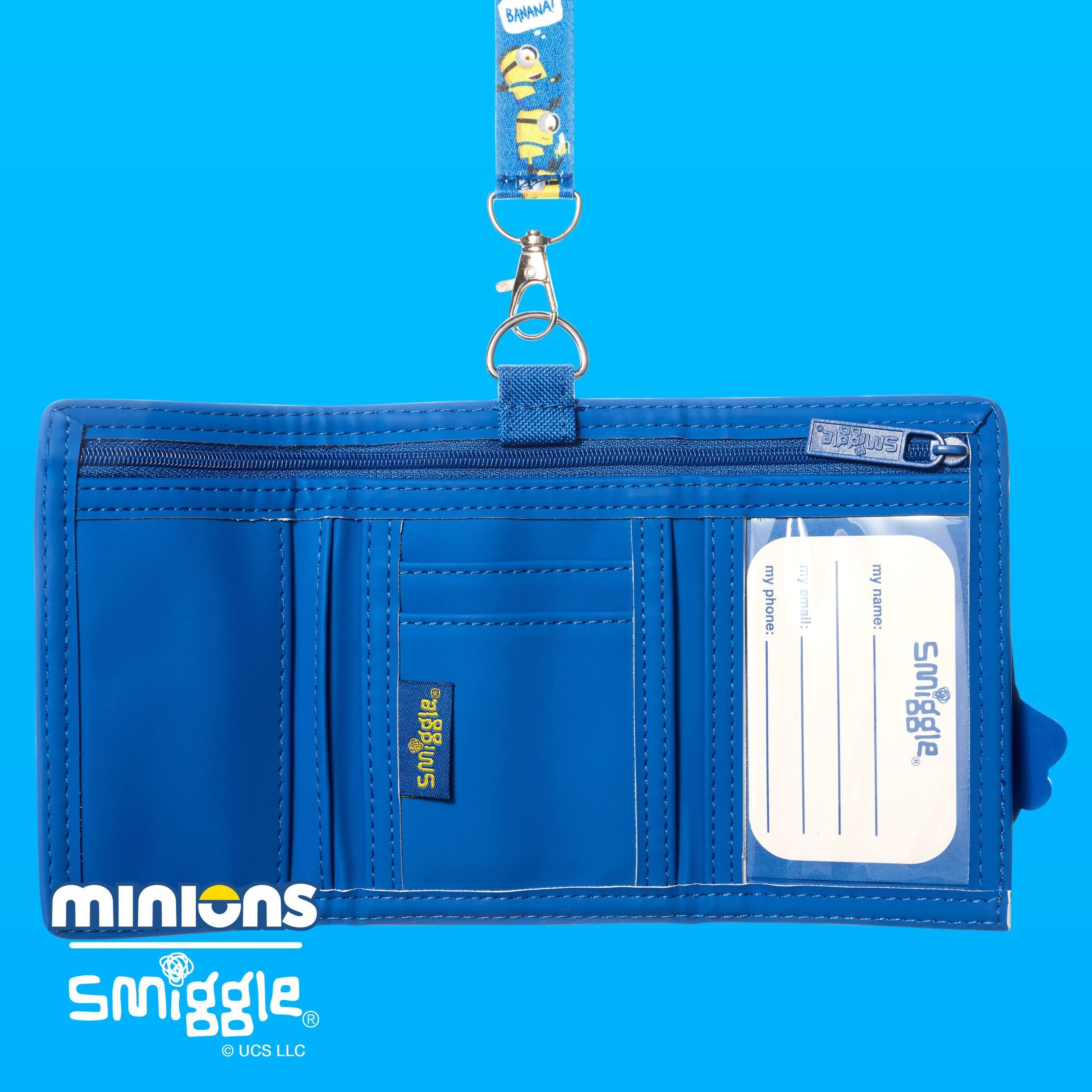 Smiggle - Minions Junior Karakter Askılı Cüzdan-Dinossi