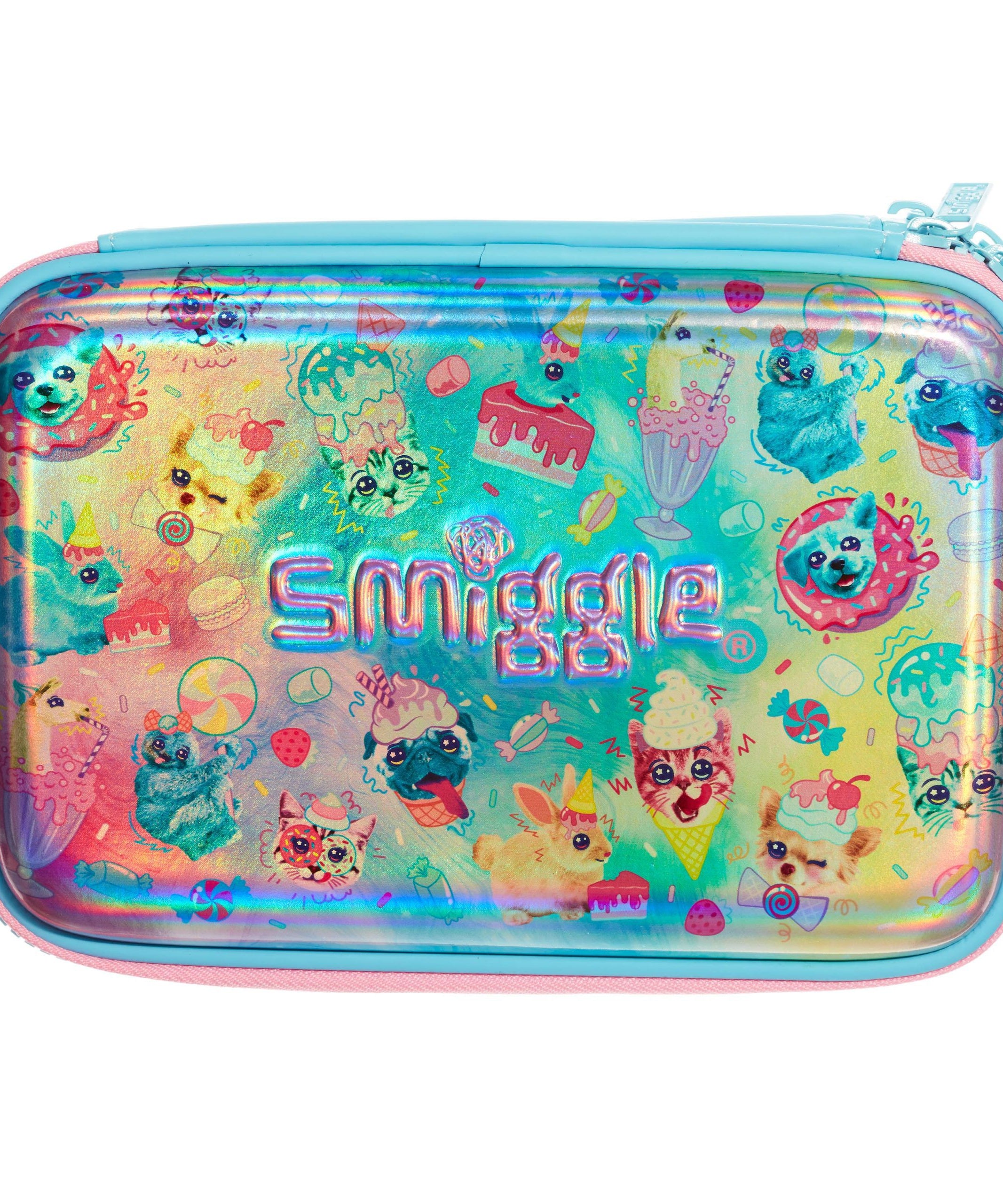 Smiggle - Galaxy Double Tatlı Hayvanlar Kalem Kutusu-Dinossi