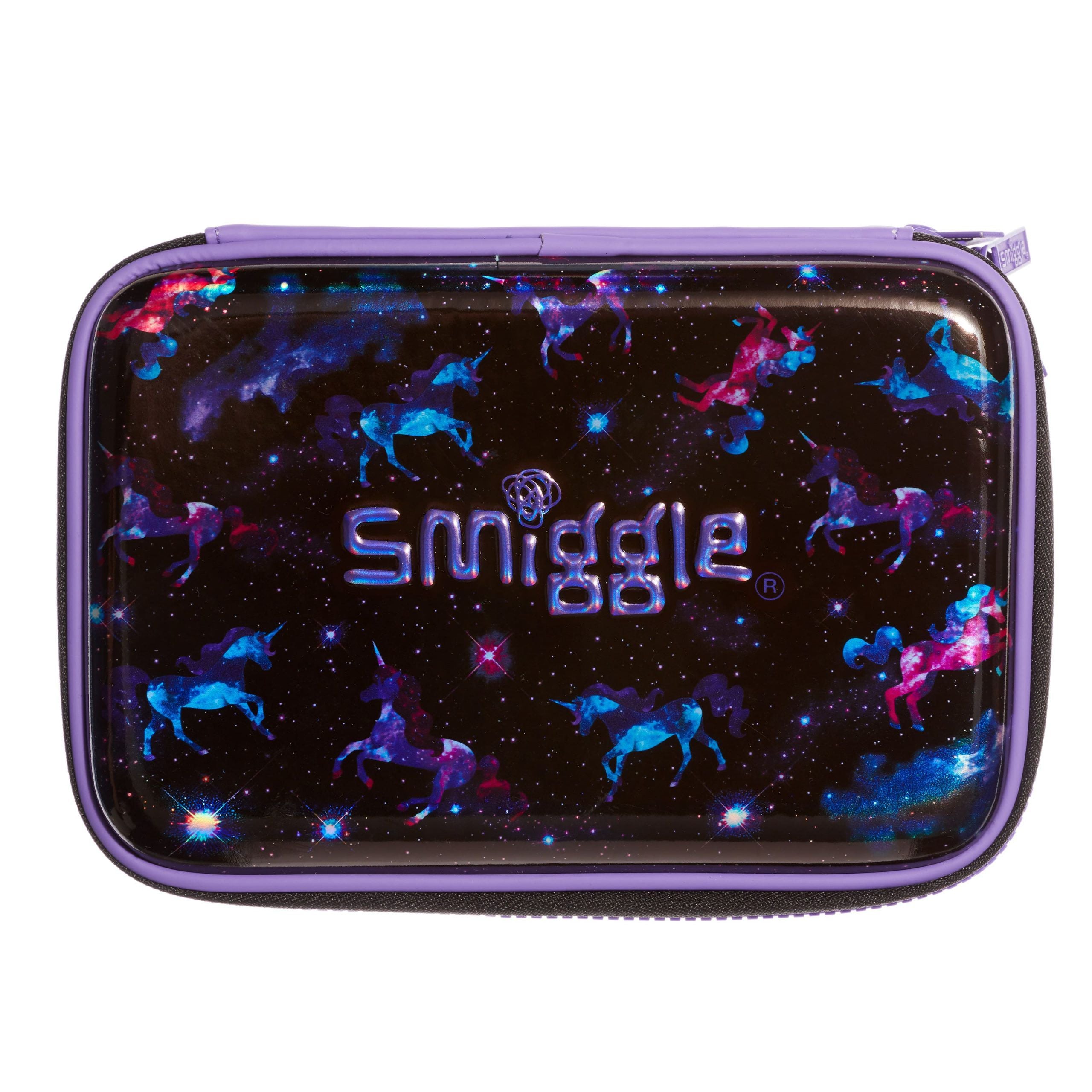 Smiggle - Galaxy Double Uzaydaki Gizli Unicornlar Kalem Kutusu-Dinossi