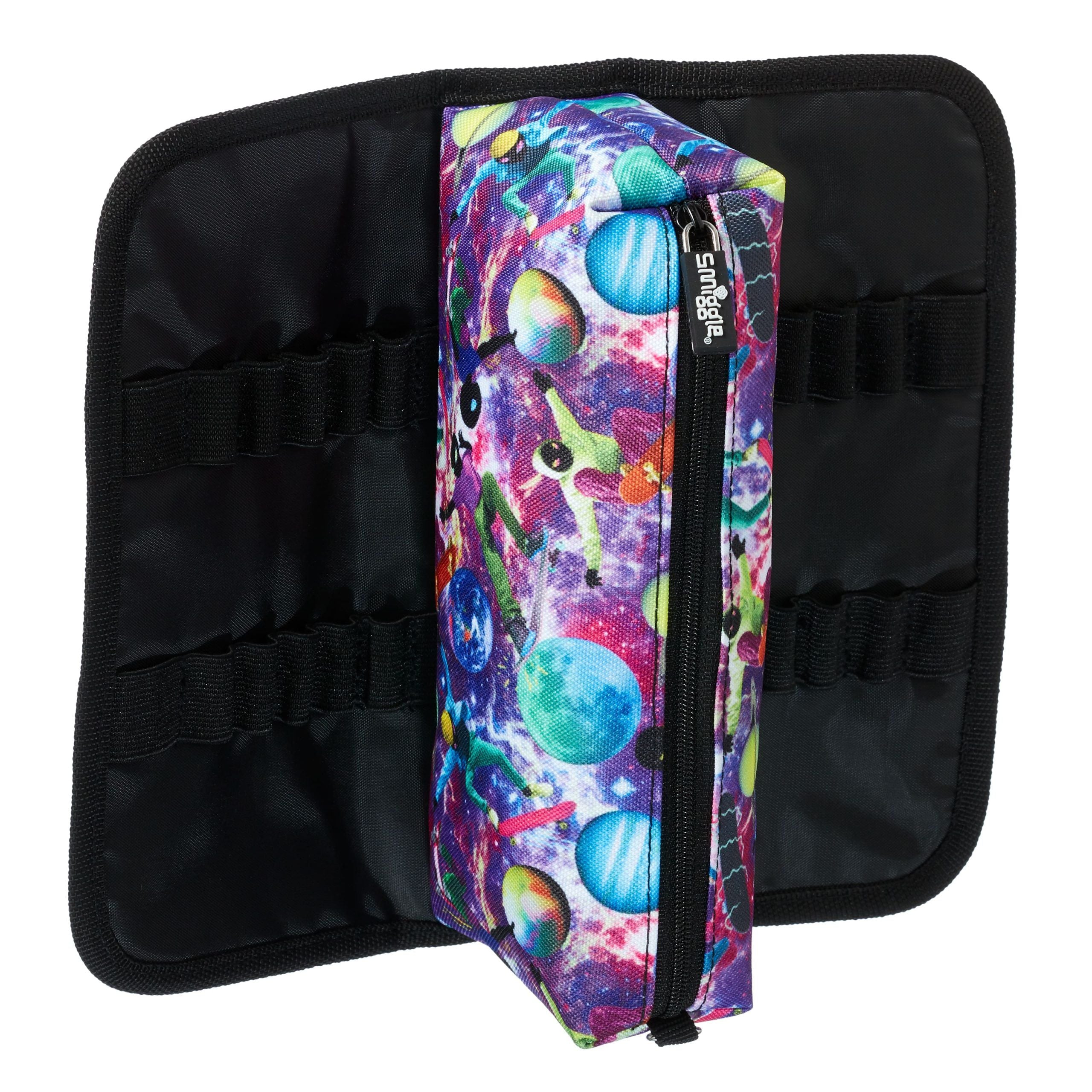 Smiggle - Galaxy İki Gözlü Özel Seri Kalem Kutusu-Dinossi