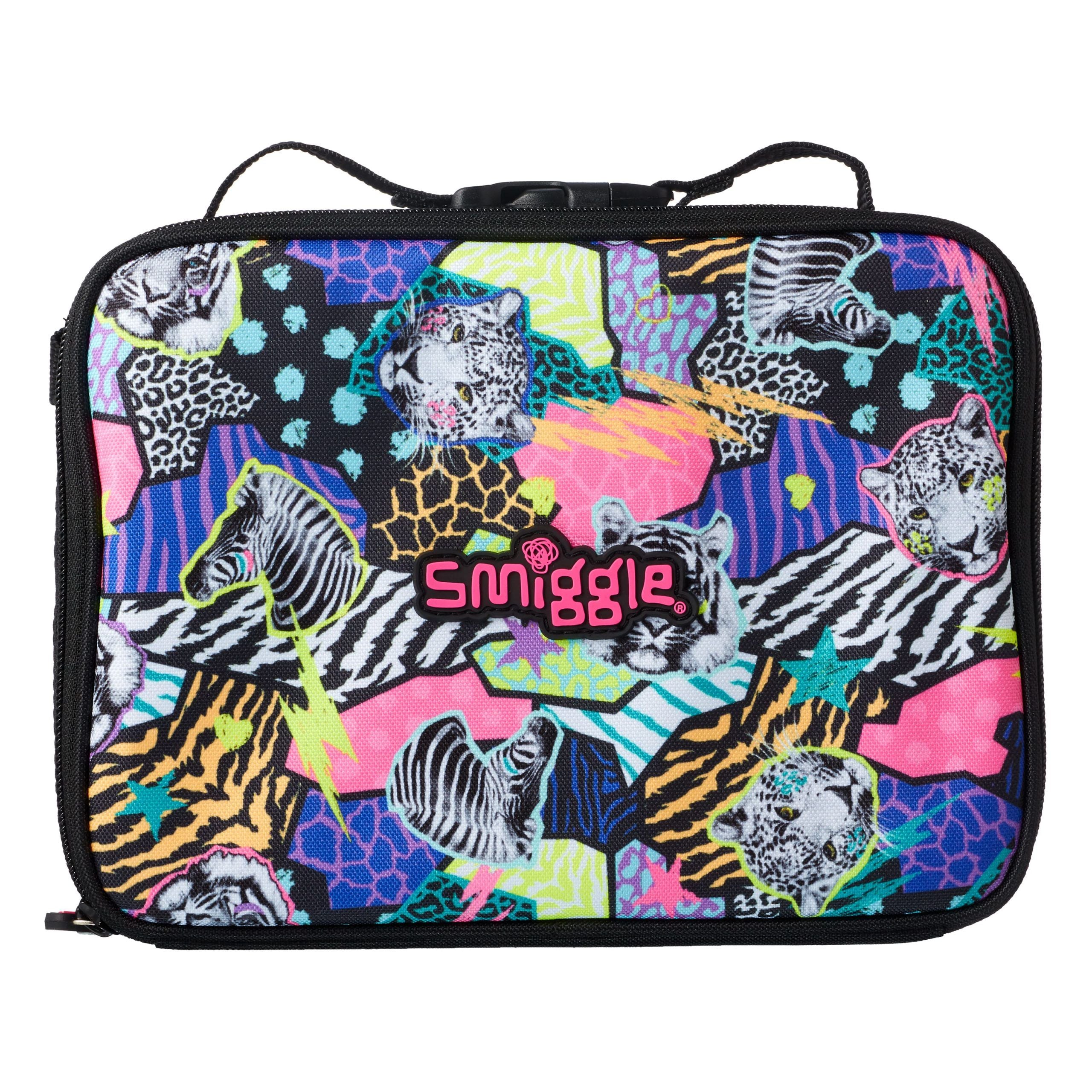 Smiggle - Galaxy Sırt Çantasına Takılabilir Vahşi Hayvanlar Beslenme Çantası-Dinossi