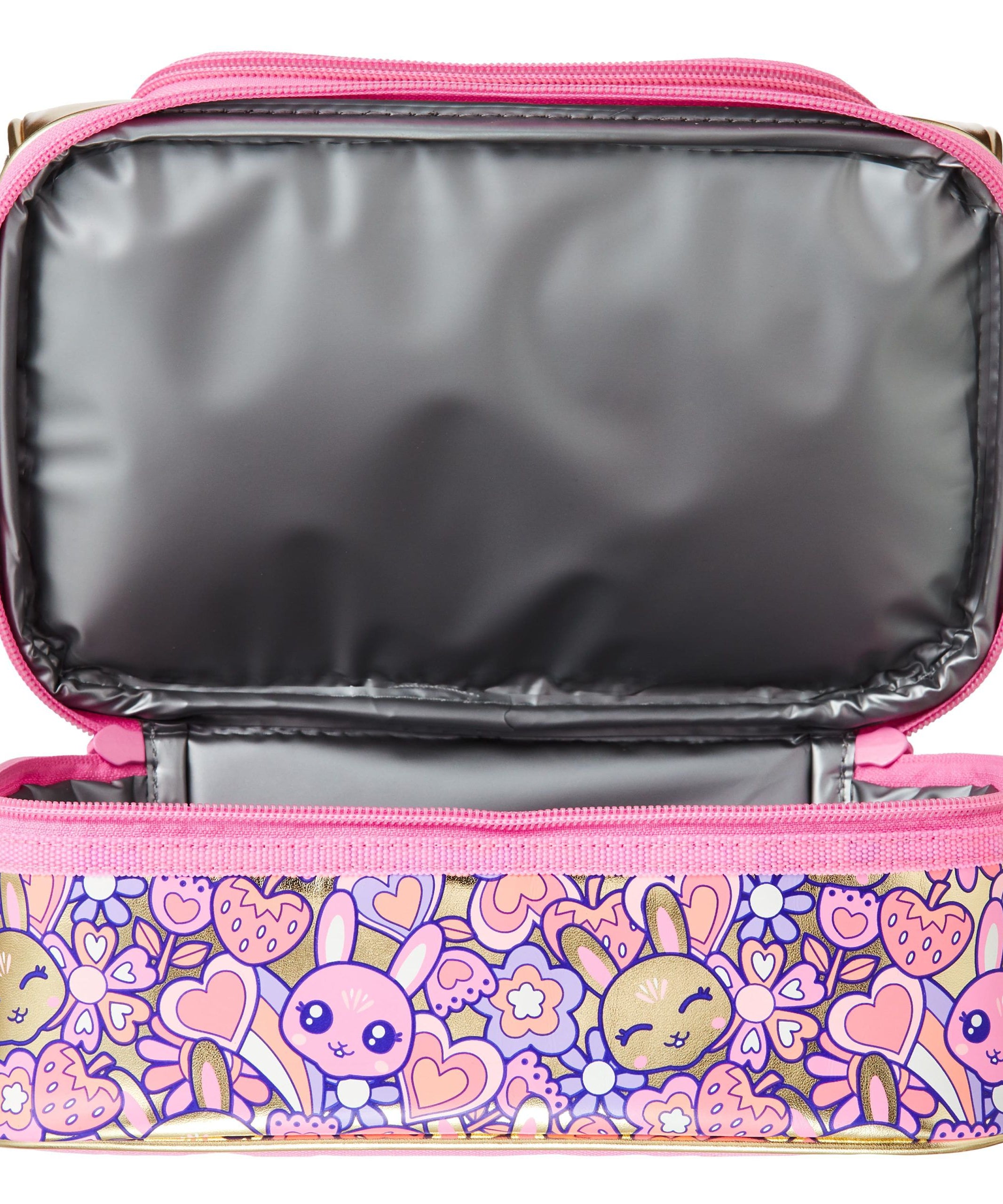 Smiggle - Budz Altın Çift Katlı Beslenme Çantası-Dinossi