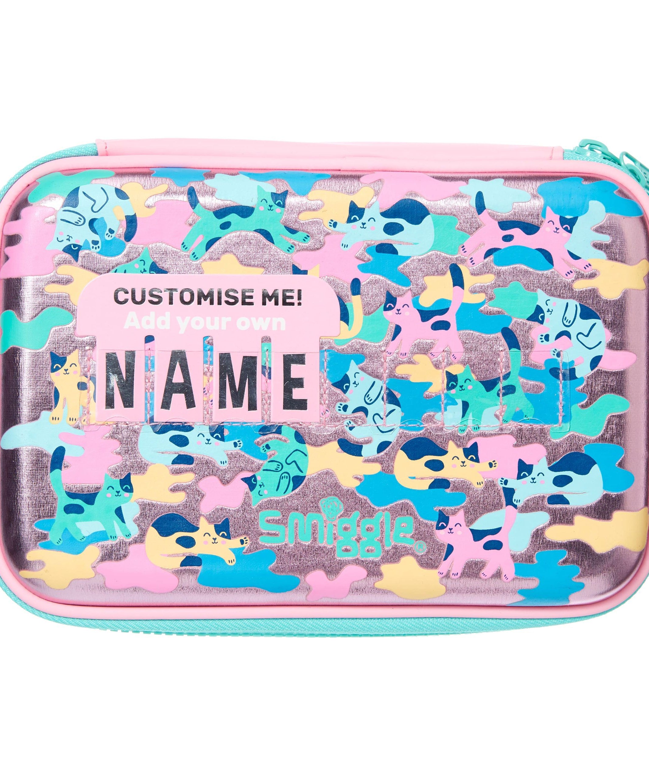 Smiggle - Illusion Hardtop İsimlikli Kalem Kutusu-Dinossi