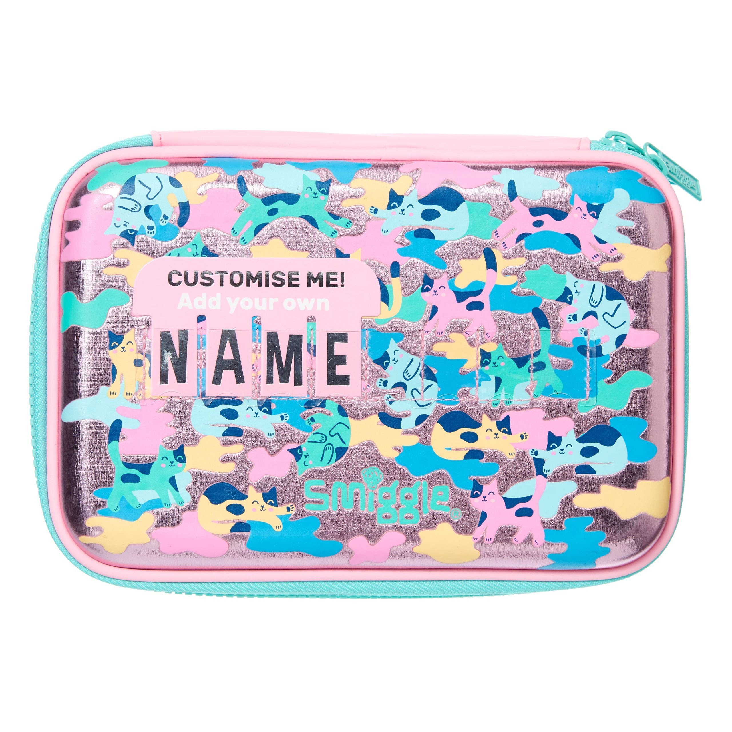 Smiggle - Illusion Hardtop İsimlikli Kalem Kutusu-Dinossi