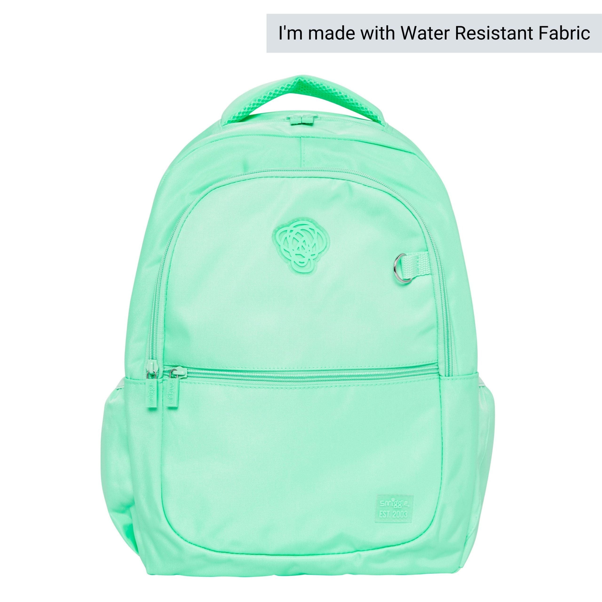 Smiggle - Sorbet Mint Yeşili Su Geçirmez Sırt Çantası-Dinossi