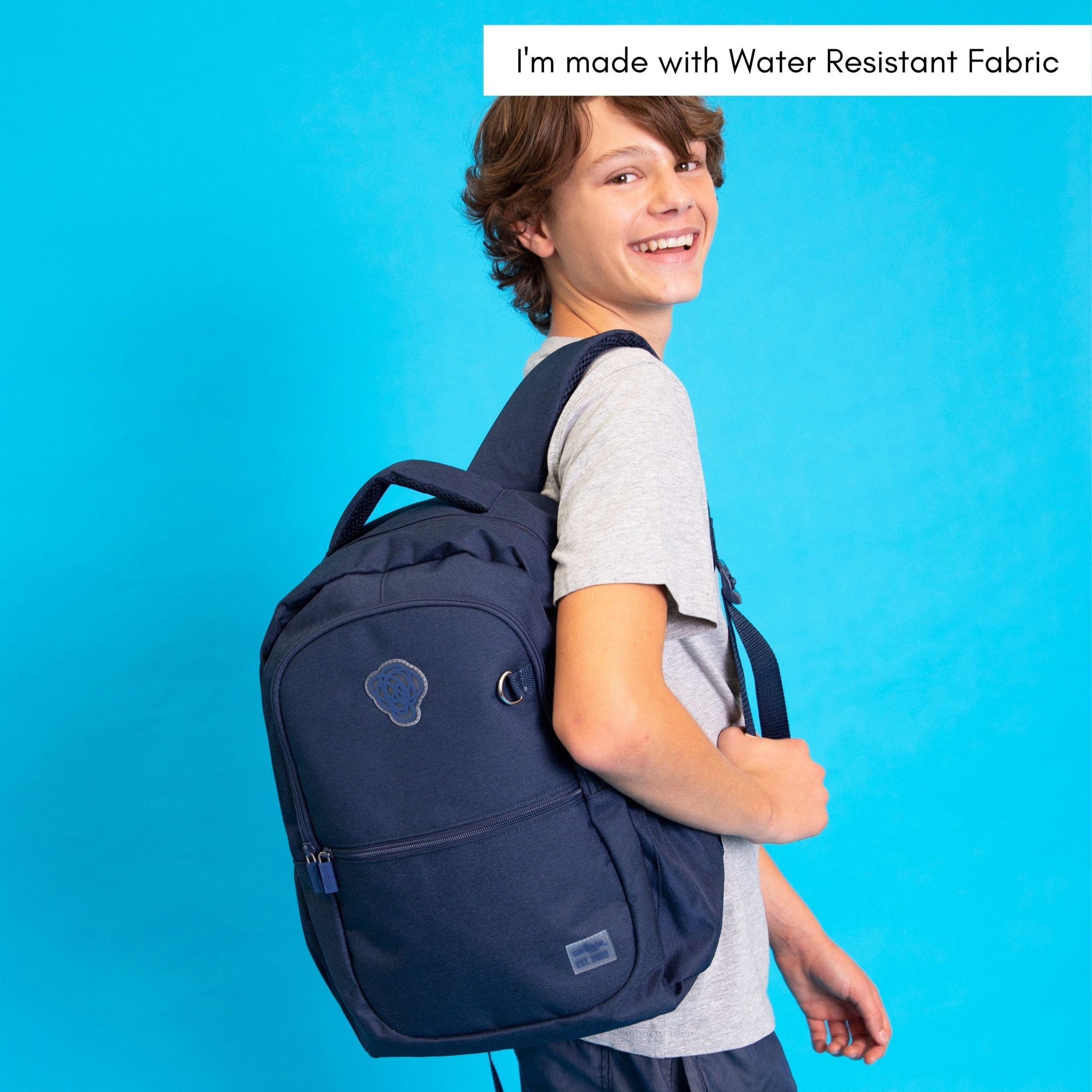 Smiggle - Sorbet Lacivert Su Geçirmez Sırt Çantası-Dinossi