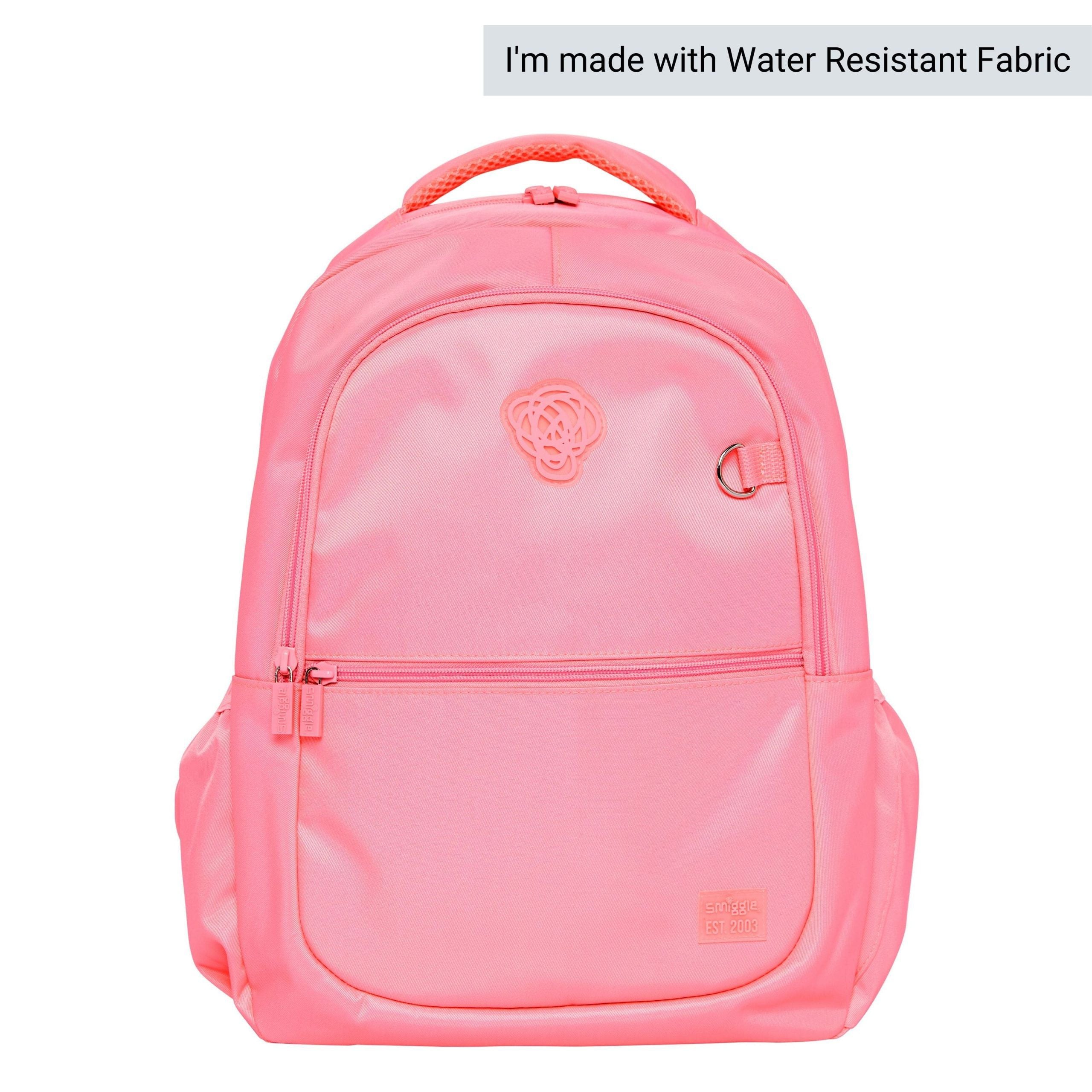 Smiggle - Sorbet Pembe Su Geçirmez Sırt Çantası-Dinossi