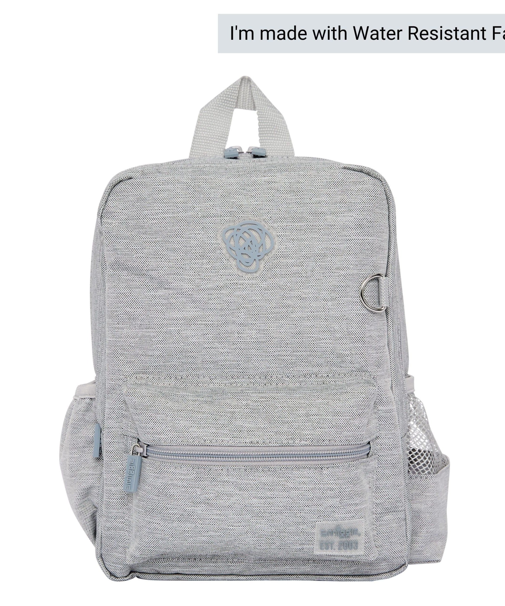 Smiggle - Sorbet Mini Gri Su Geçirmez Sırt Çantası-Dinossi