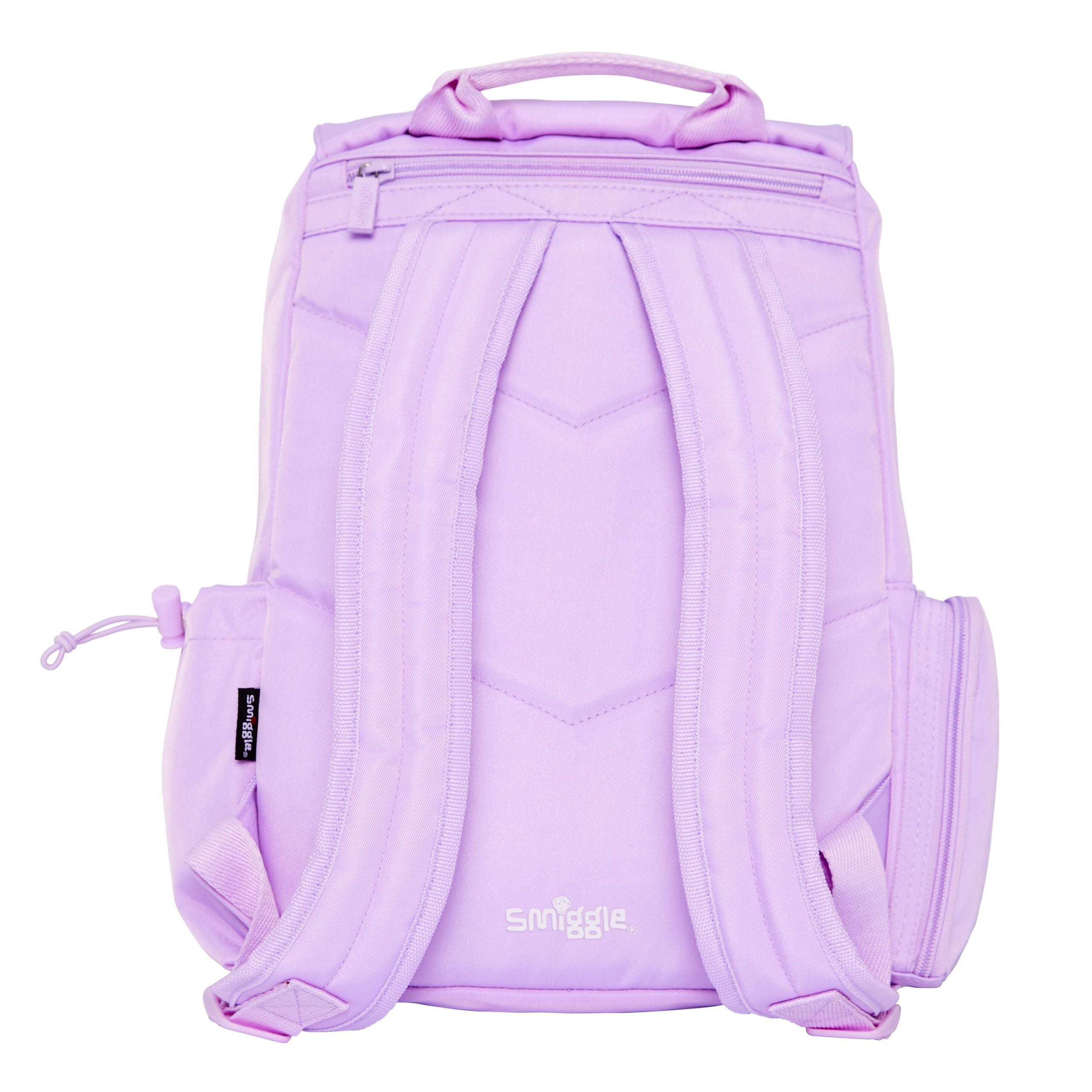 Smiggle - Sorbet Park Lilak Su Geçirmez Sırt Çantası-Dinossi