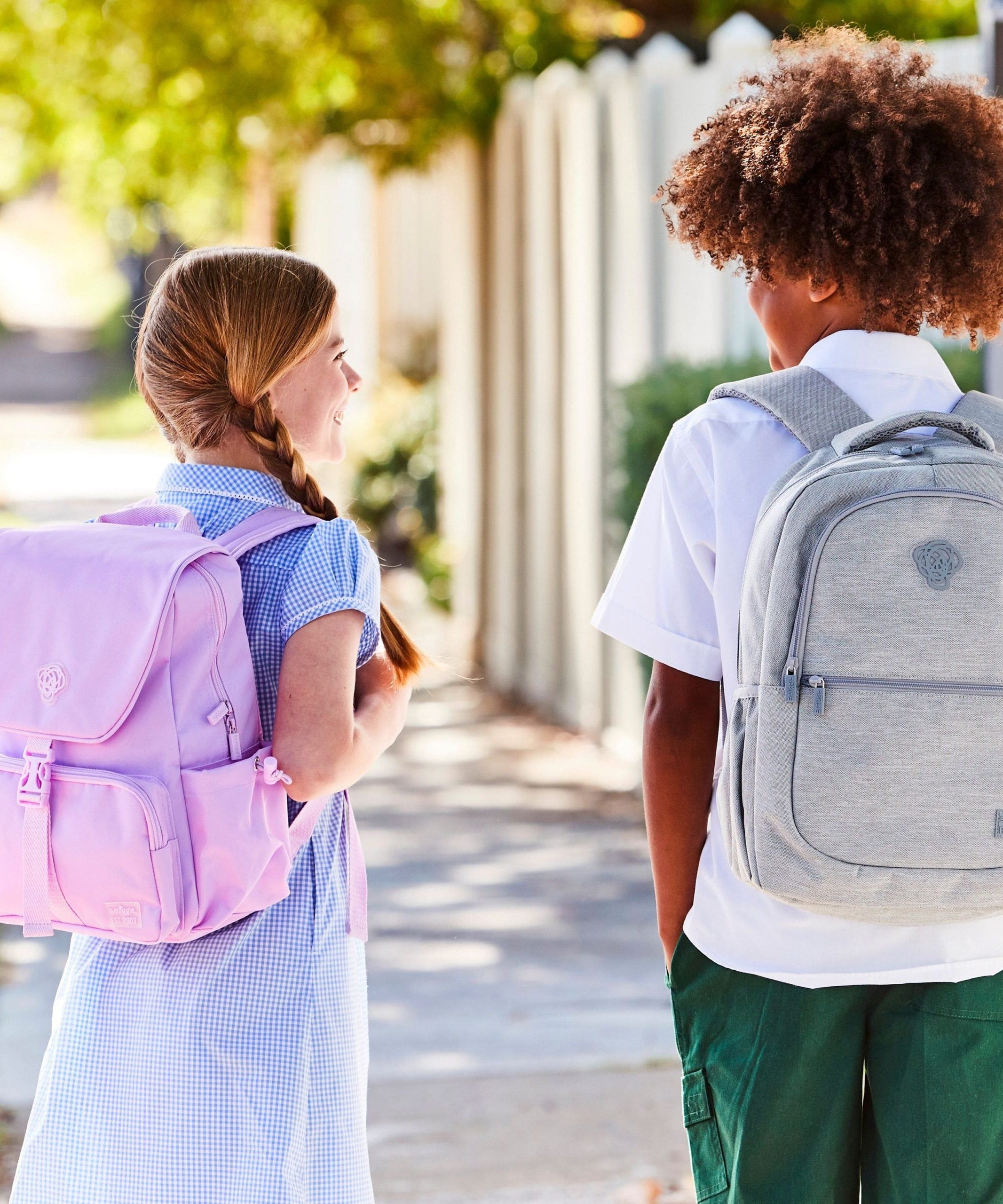 Smiggle - Sorbet Park Lilak Su Geçirmez Sırt Çantası-Dinossi