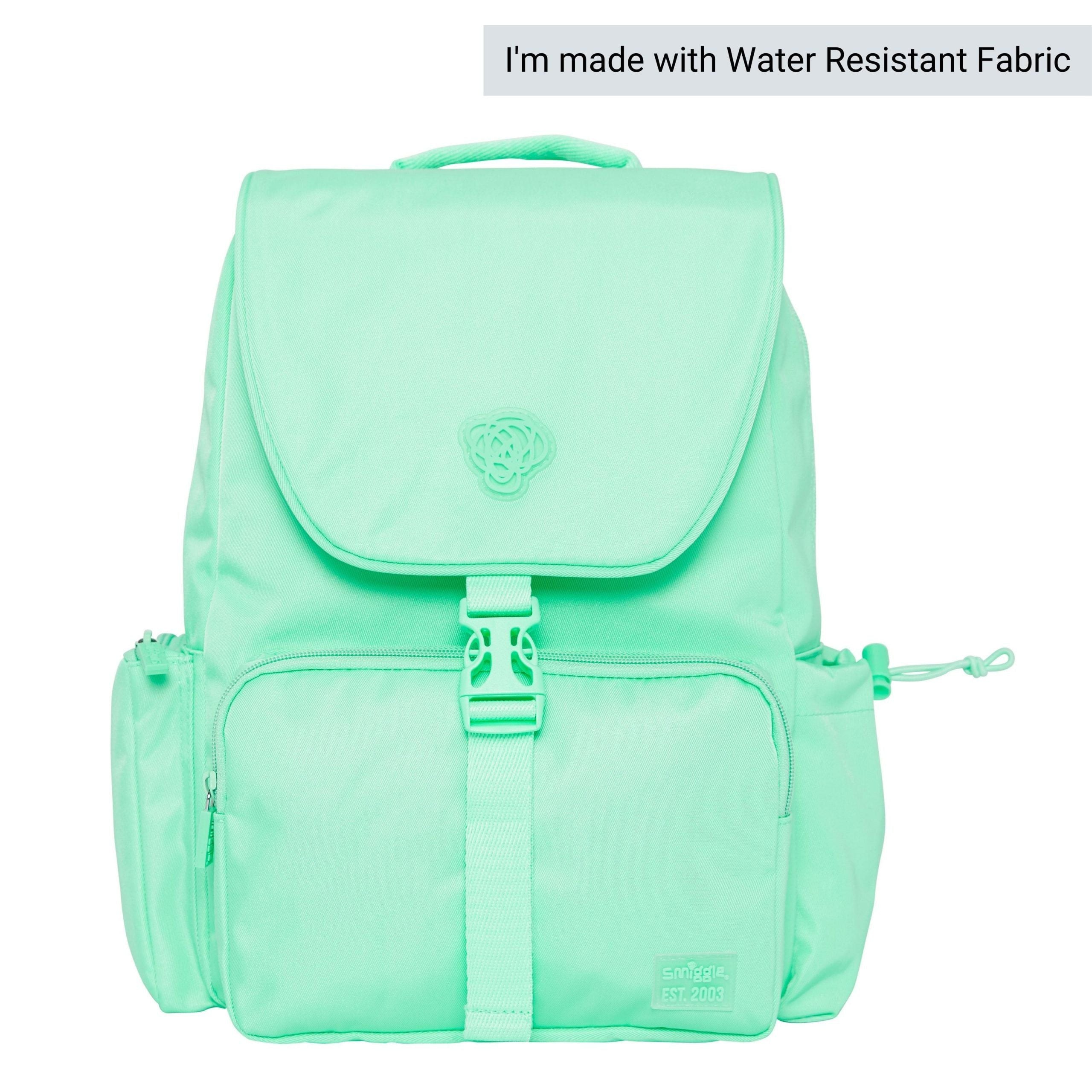 Smiggle - Sorbet Park Mint Yeşili Su Geçirmez Sırt Çantası-Dinossi