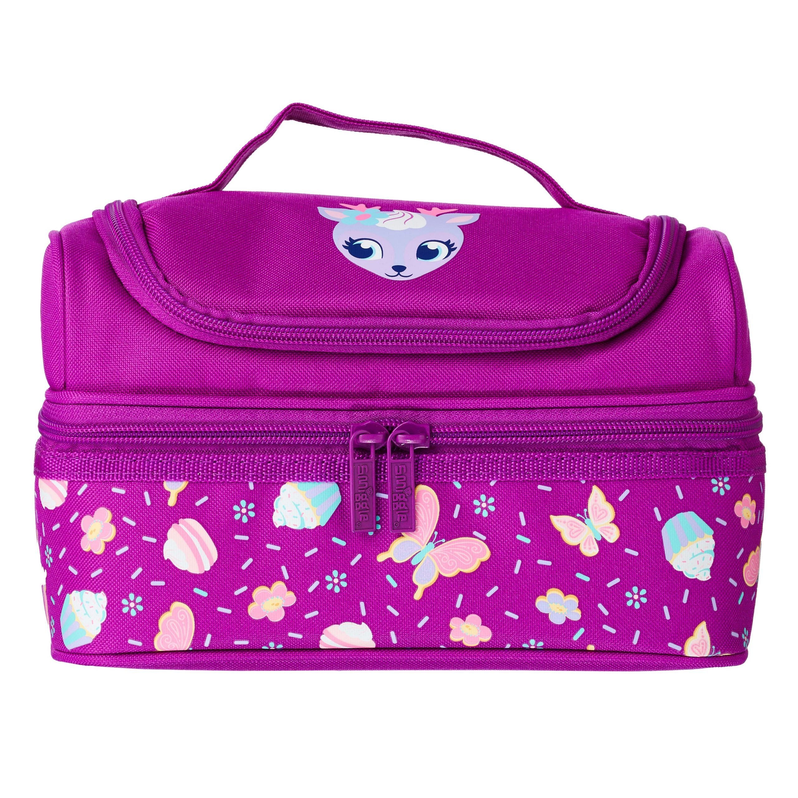 Smiggle - Universe Çift Katlı Beslenme Çantası-Dinossi