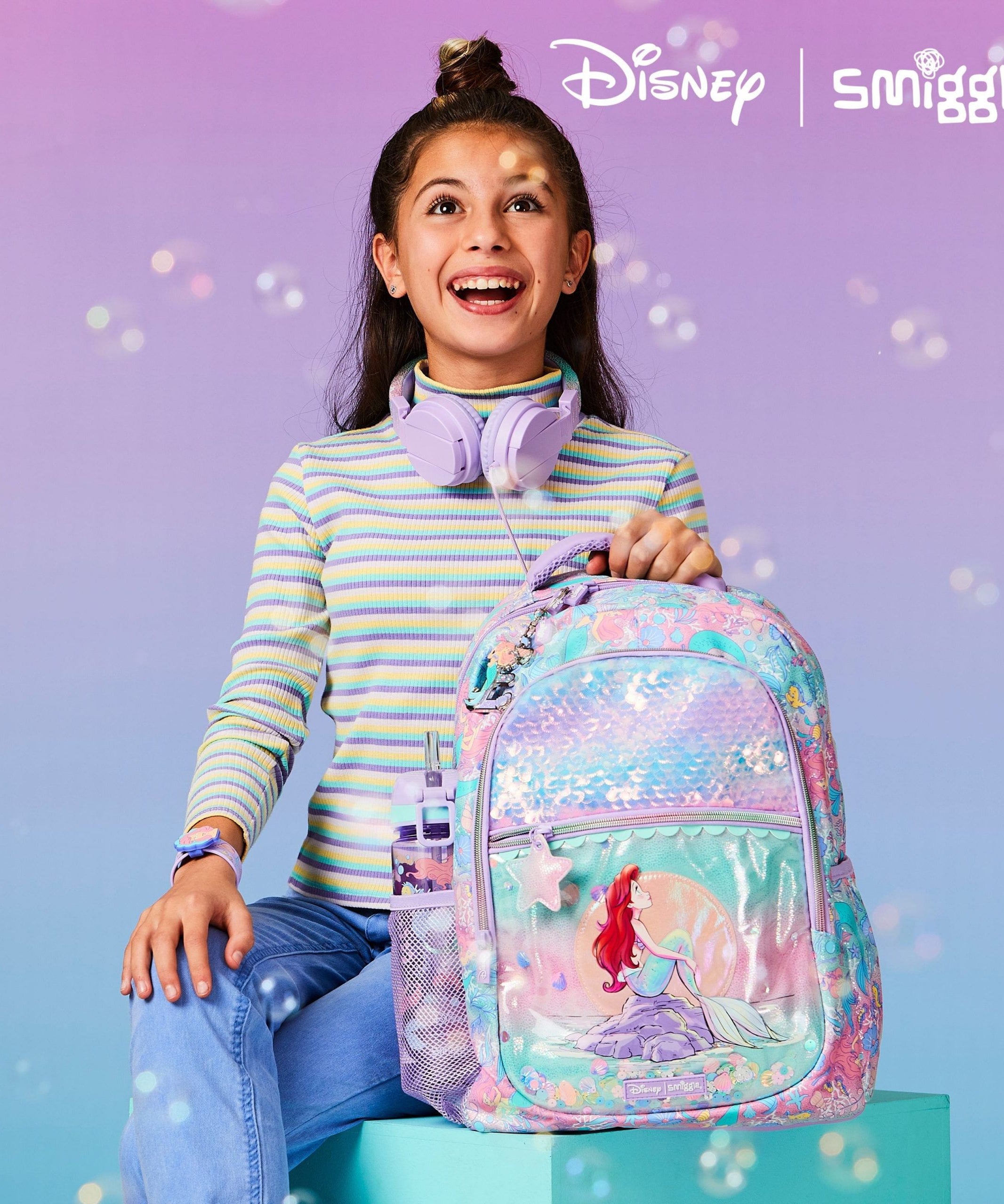 Smiggle - Disney Prenses Klasik Sırt Çantası-Dinossi