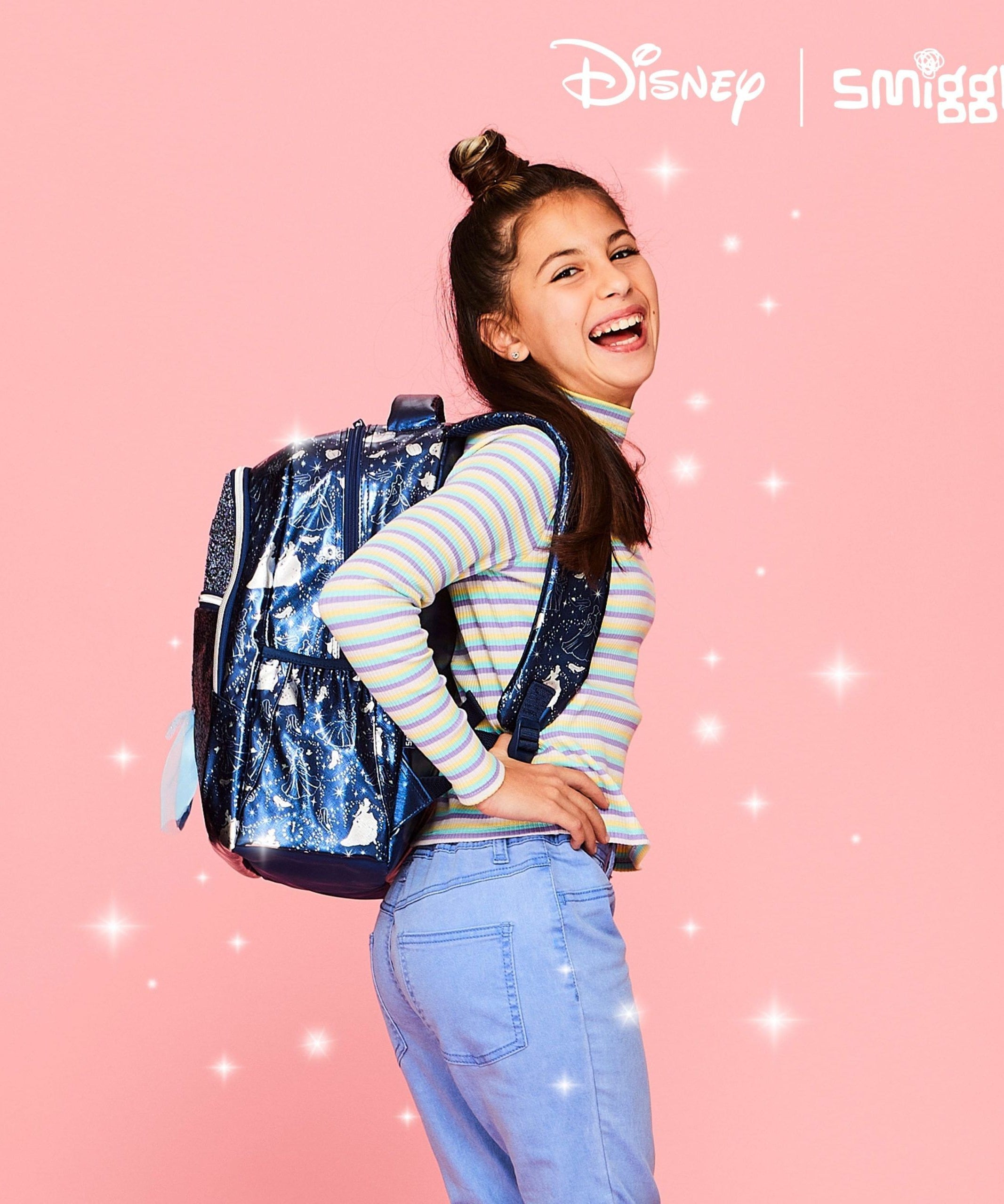 Smiggle - Disney Prenses Klasik Sırt Çantası-Dinossi